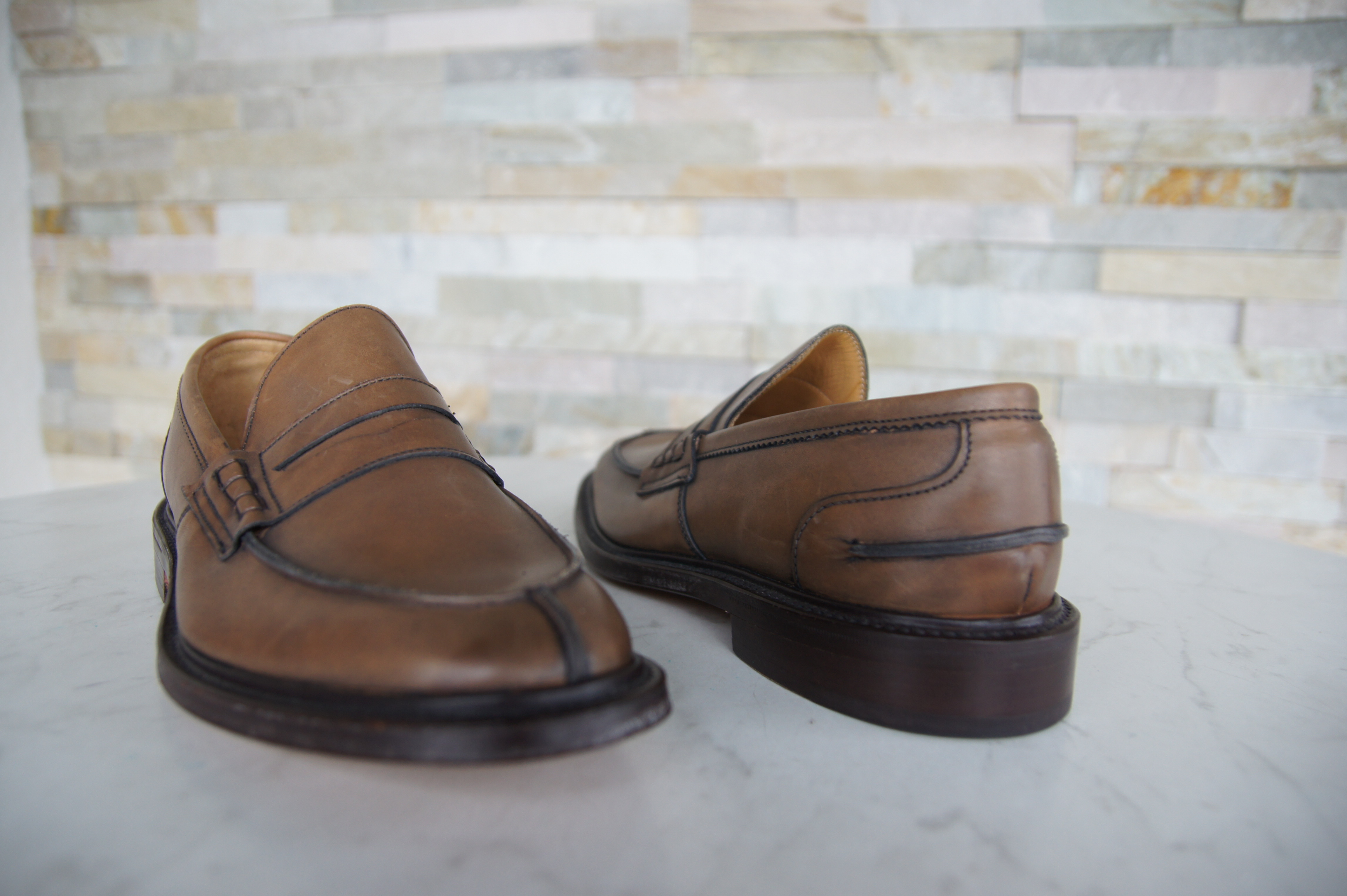 Tricker's Slipper Mokassins Eva Kaffee