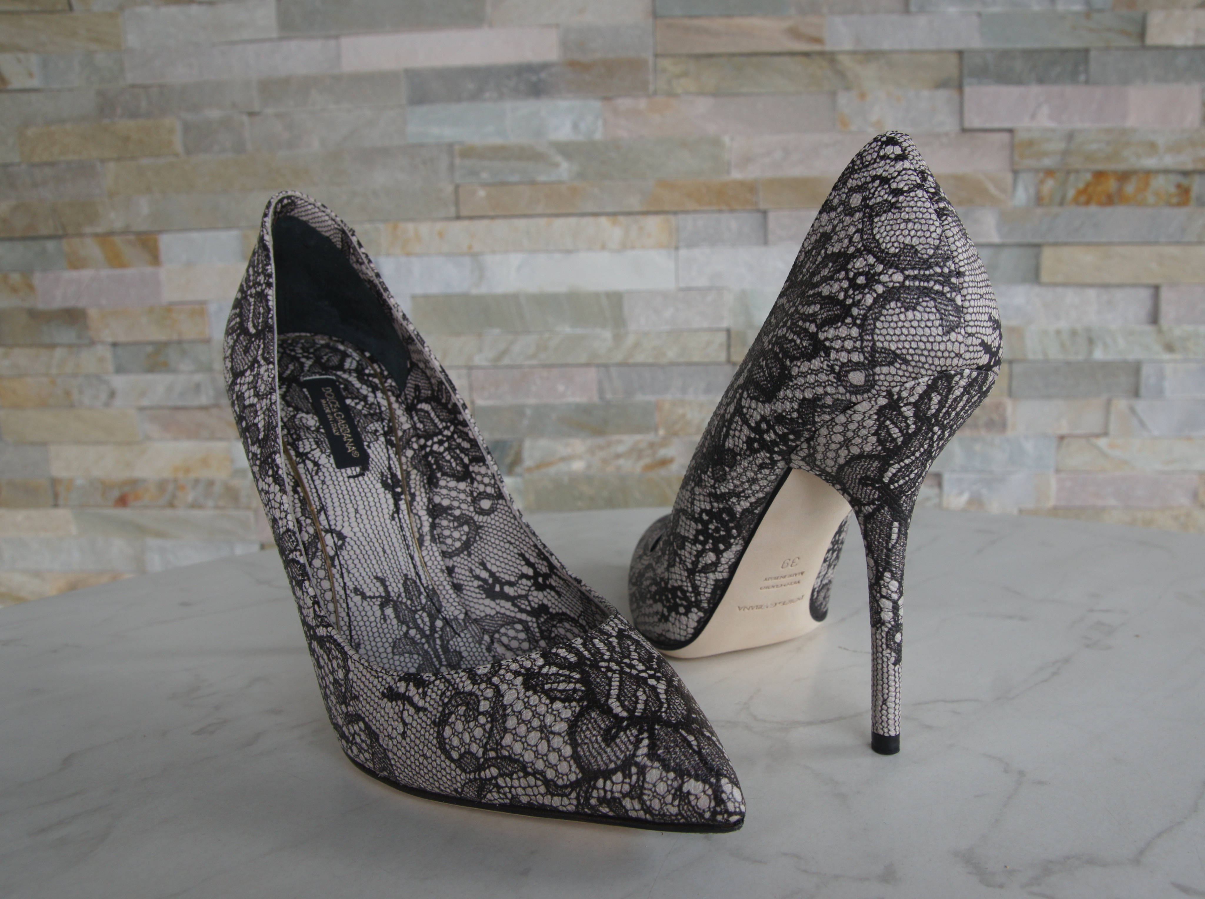 Dolce & Gabbana pumps high heels grey black