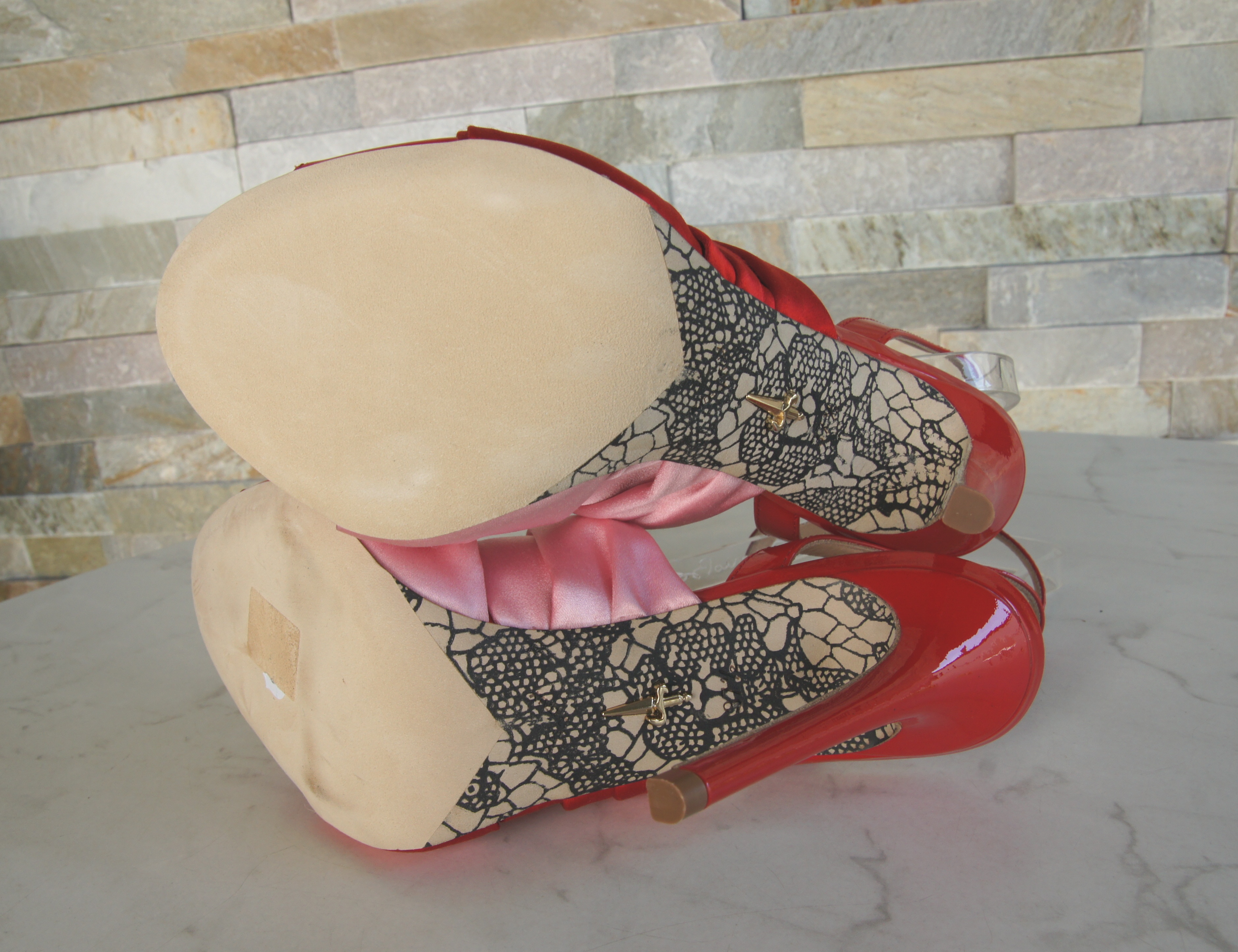 Cesare Paciotti Sandaletten rot rosa