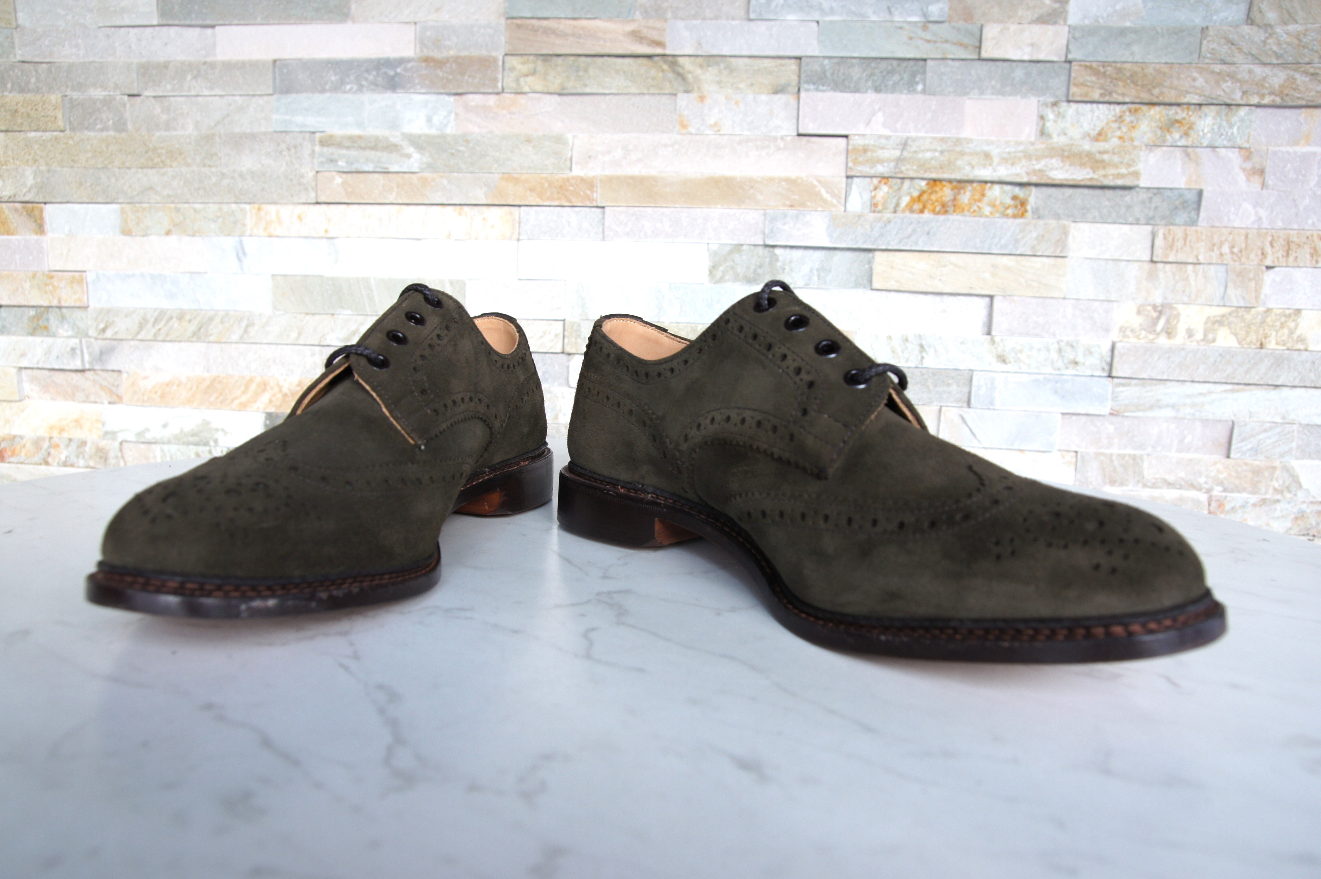 Tricker's Schnürschuhe Halbschuhe Budapester Bourton earth Erde