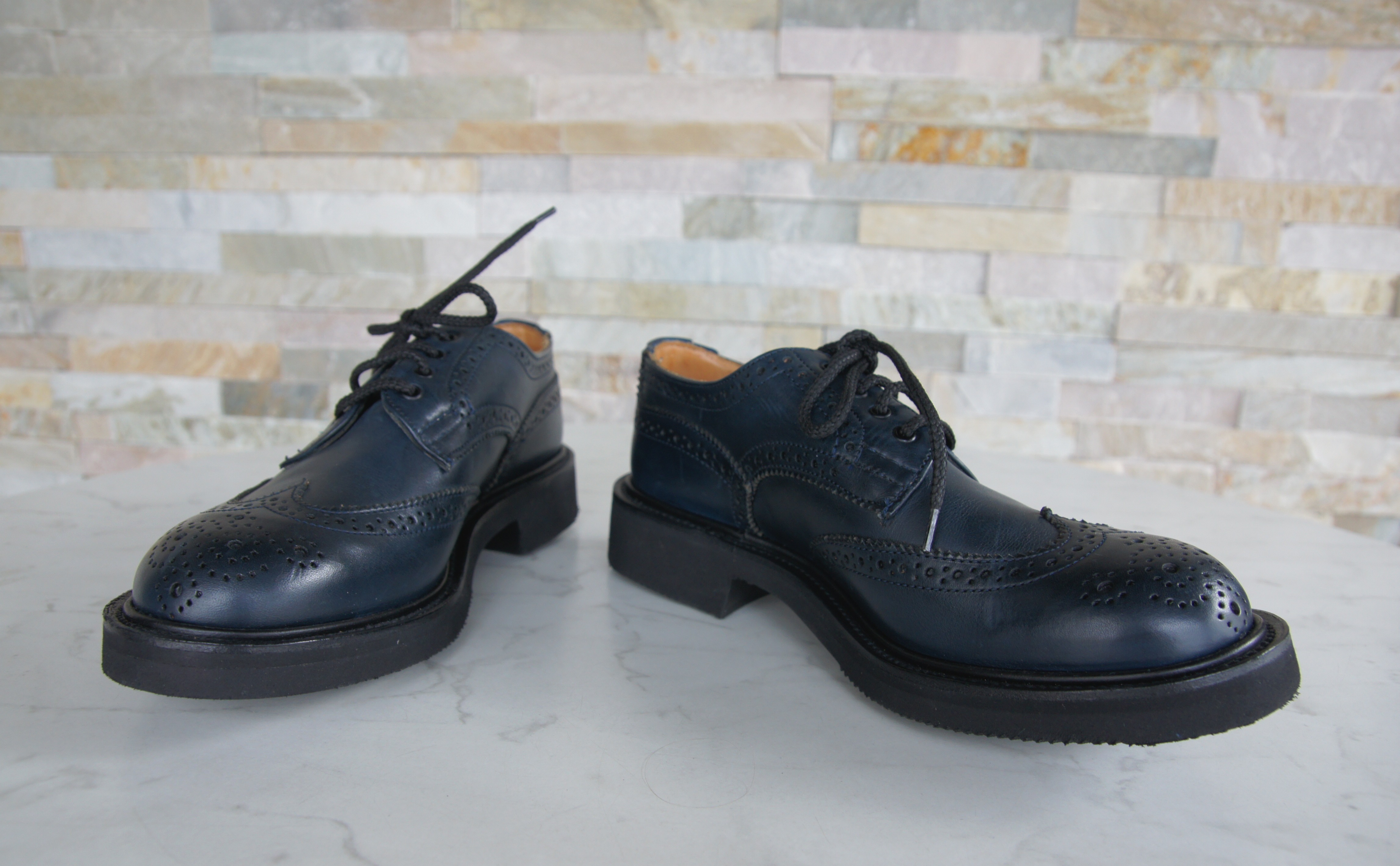 Tricker's Schnürschuhe Budapester Anne blau