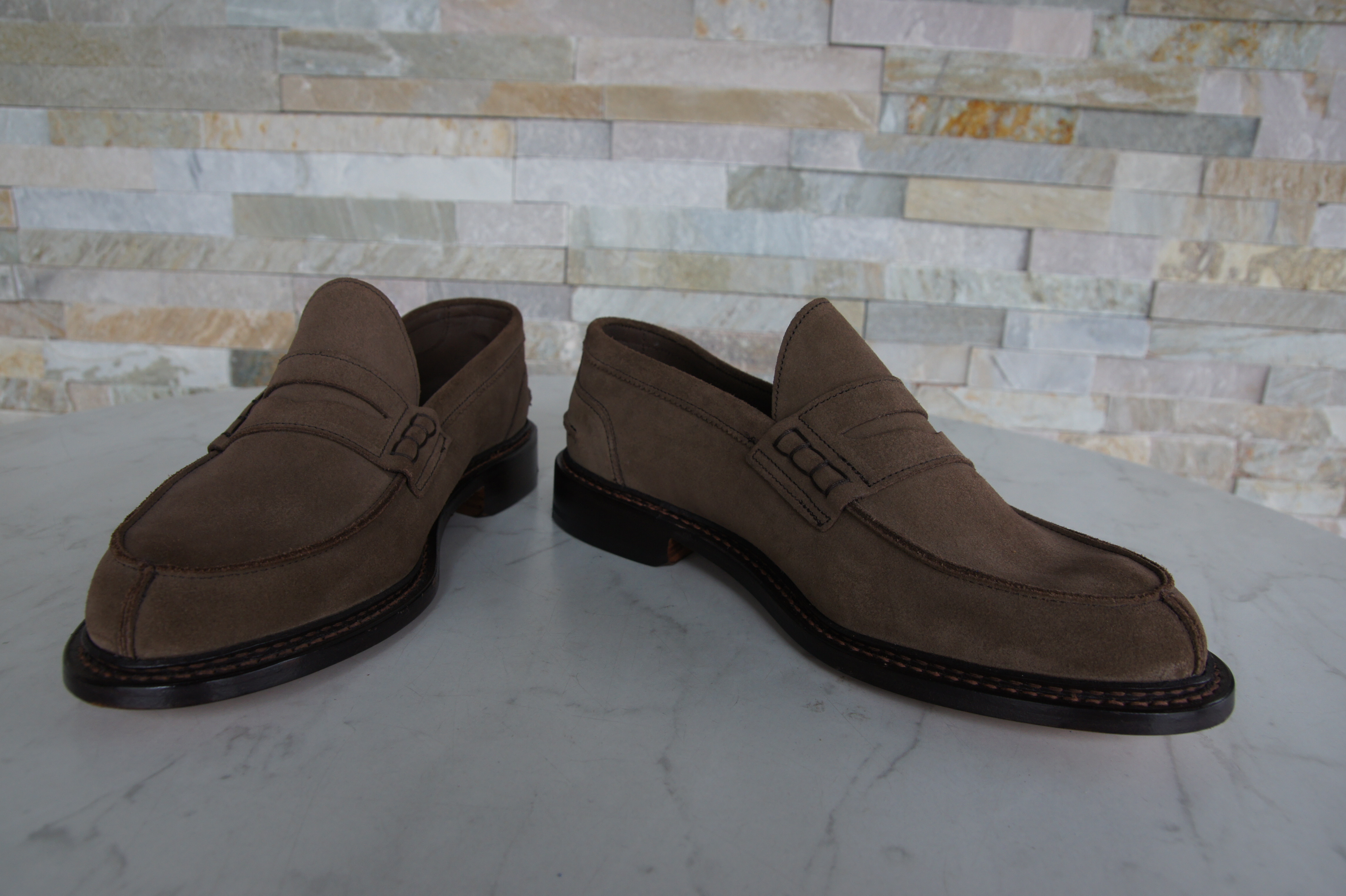 Tricker's Slipper Halbschuhe Mokassins Adam braun