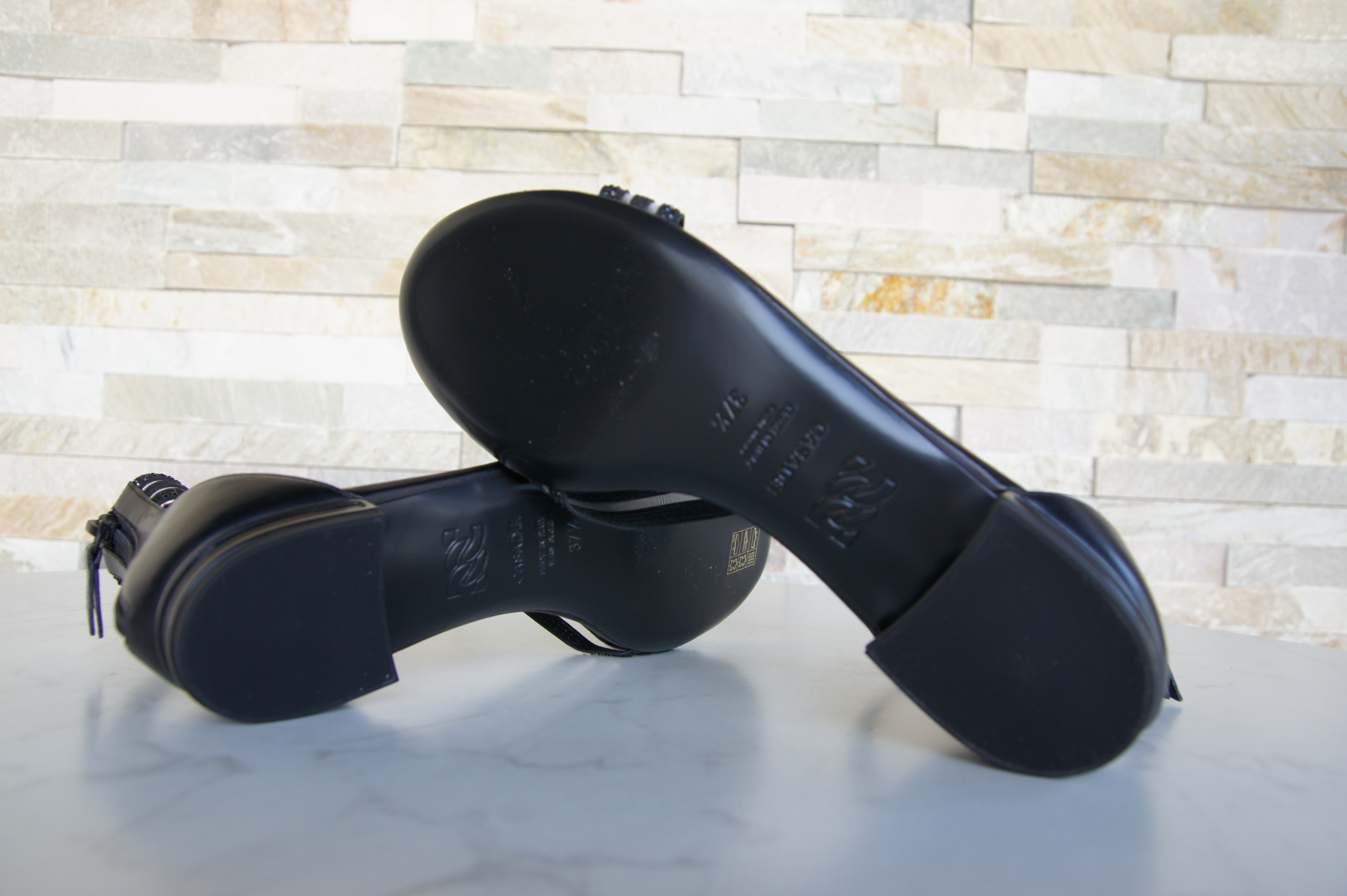 CASADEI Sandalen Sandaletten schwarz