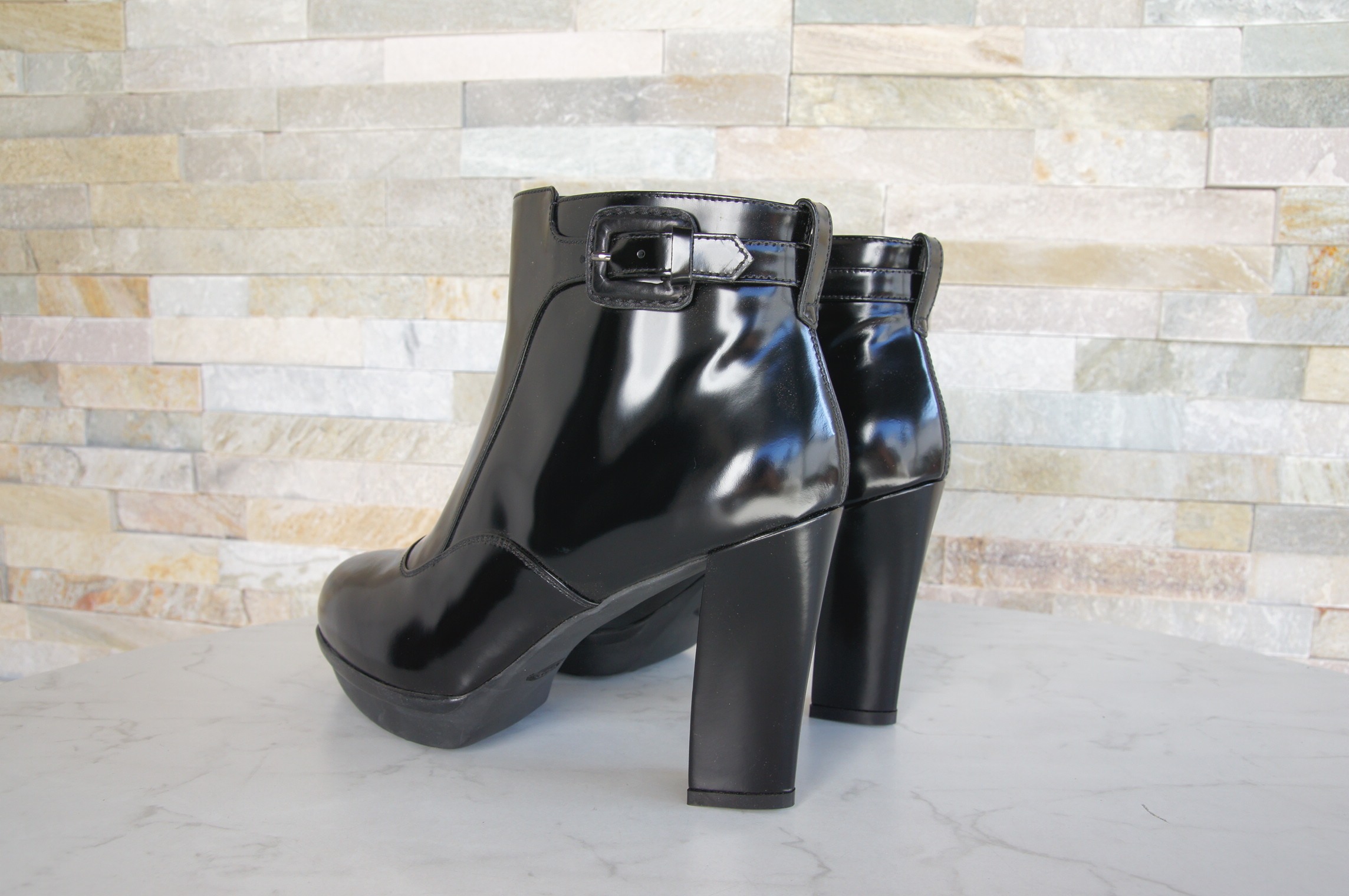 Tod's Plateau Stiefeletten Heels schwarz 