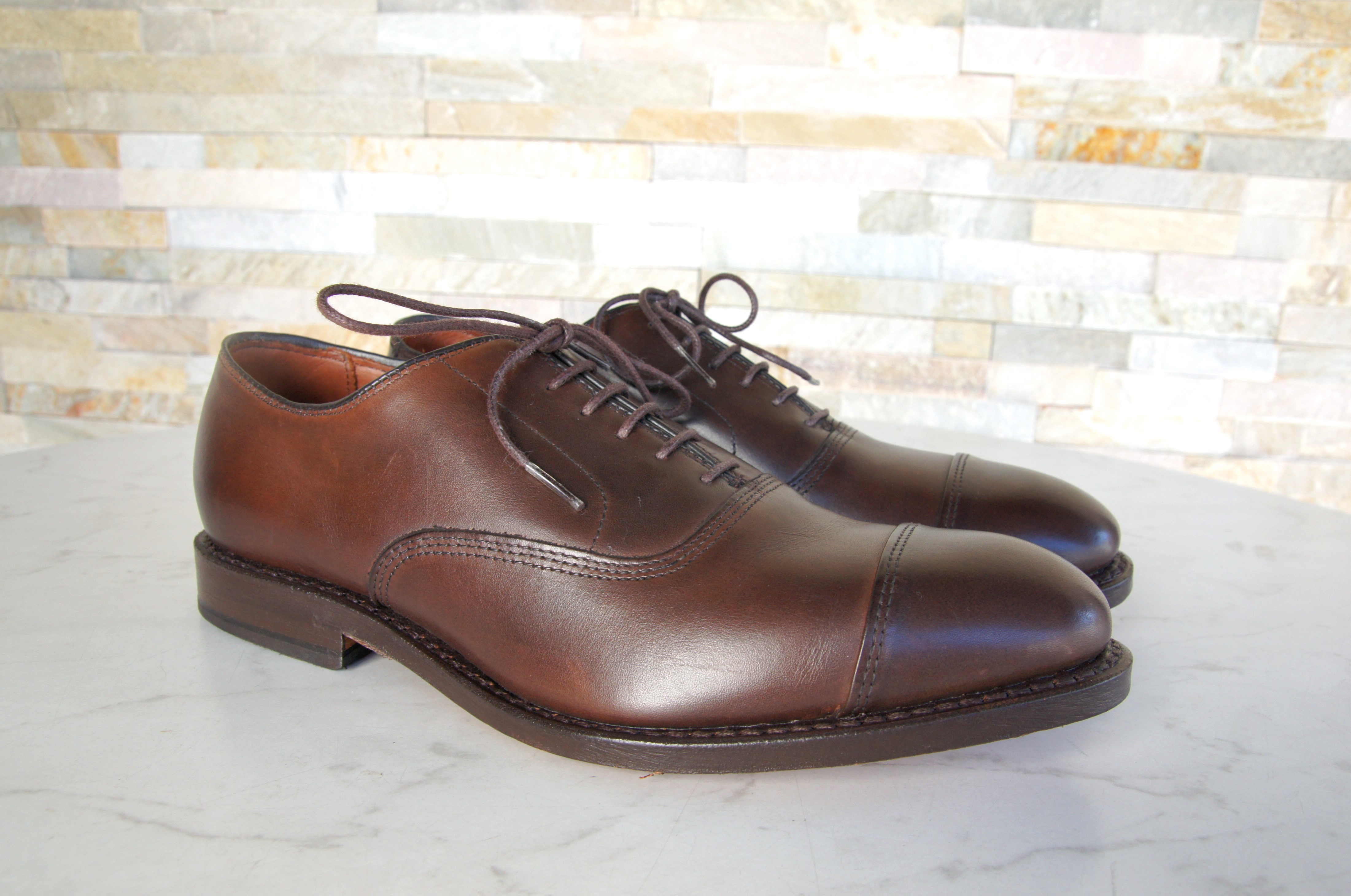 Allen Edmonds Schnürschuhe Halbschuhe Park Avenue dunkelbraun