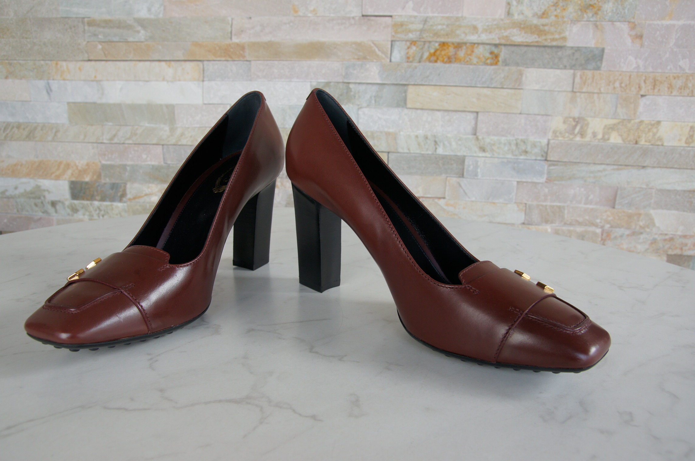 Tod's Pumps High Heels braunrot