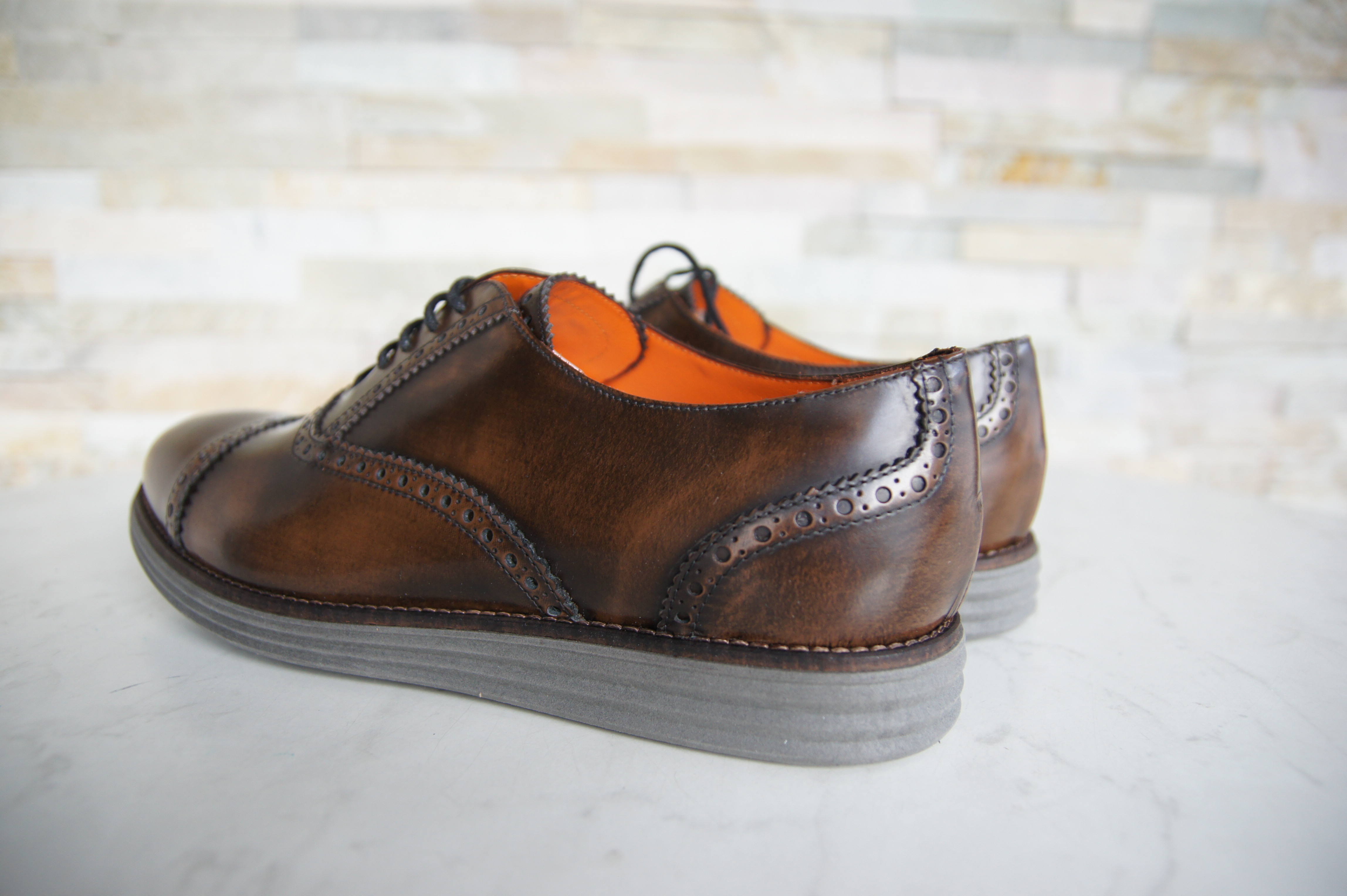 Tricker's Schnürschuhe Halbschuhe Cordovan braun