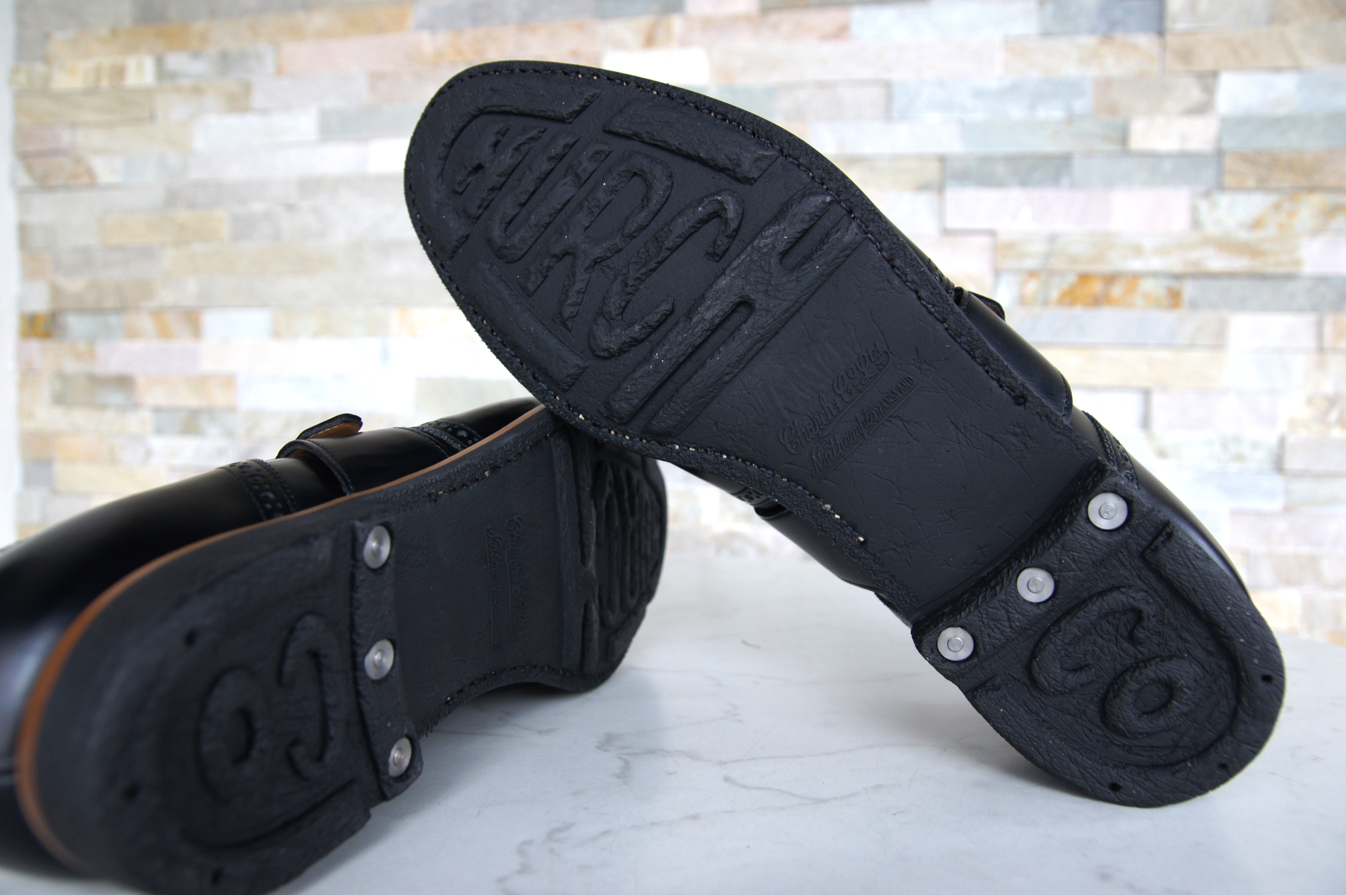 Church's monk strap loafers slipper Shanghai black  