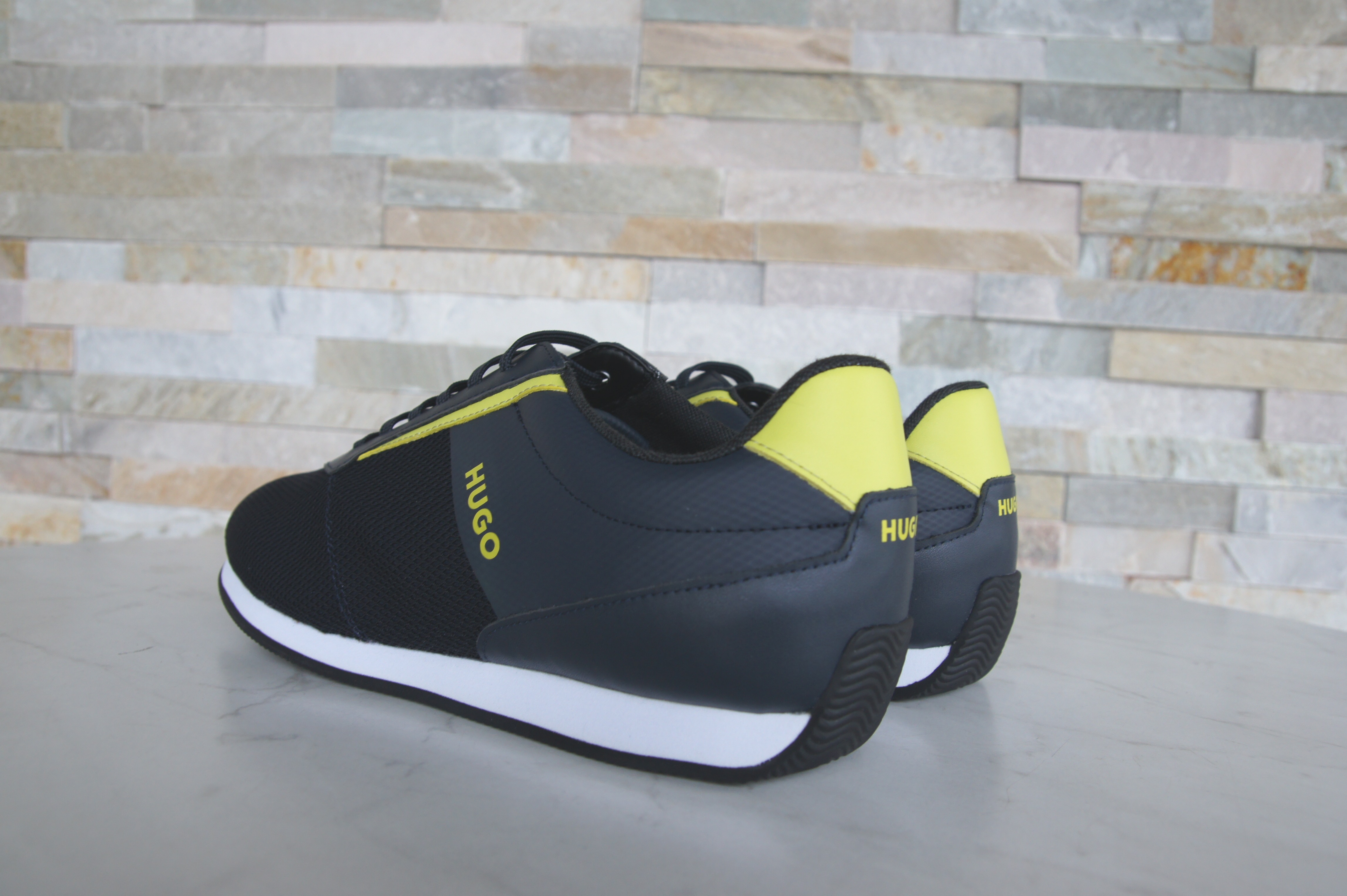 HUGO sneakers lace-up shoes BOSS dark blue