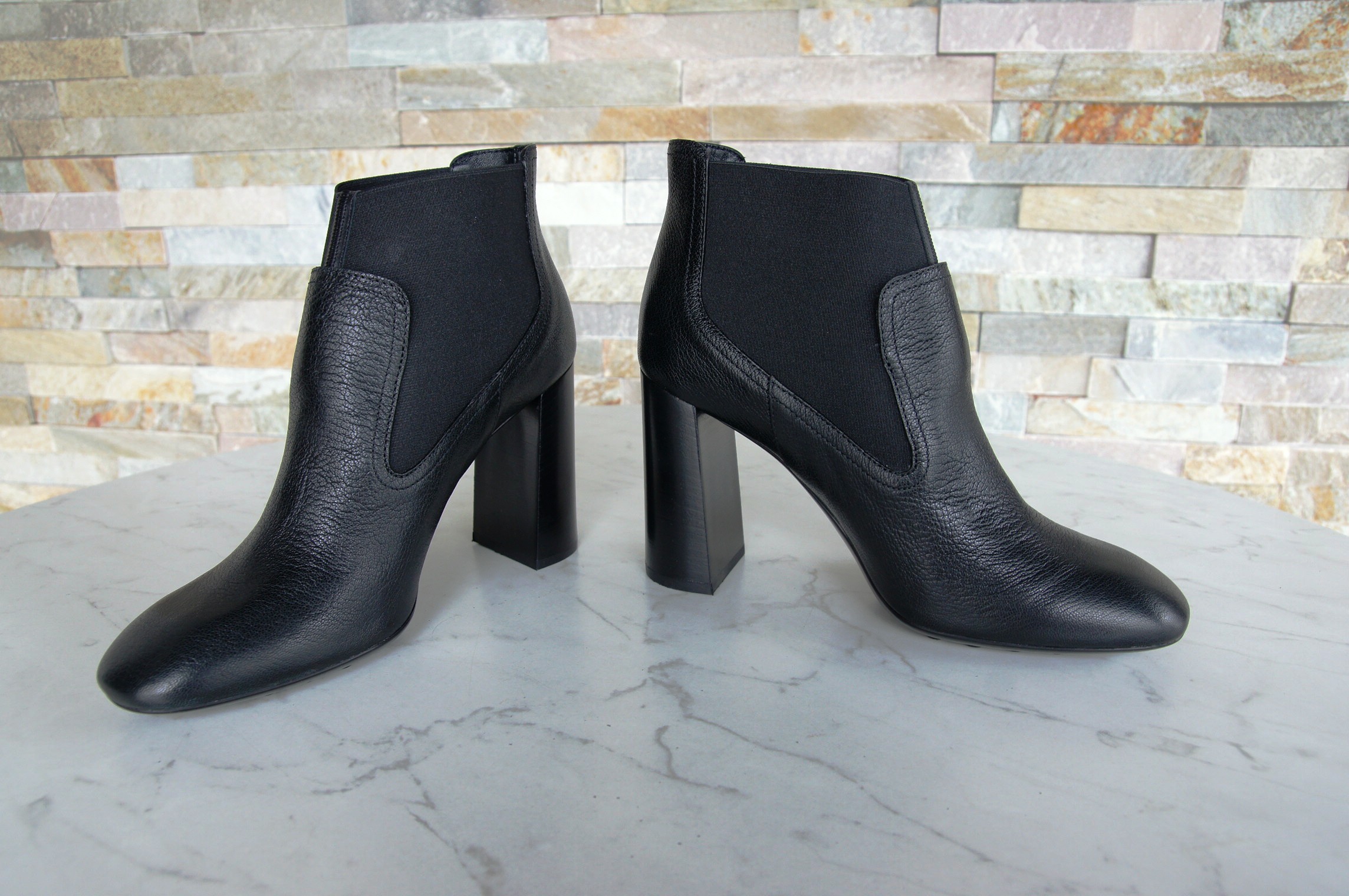 Tod's ankle boots booties high heels black