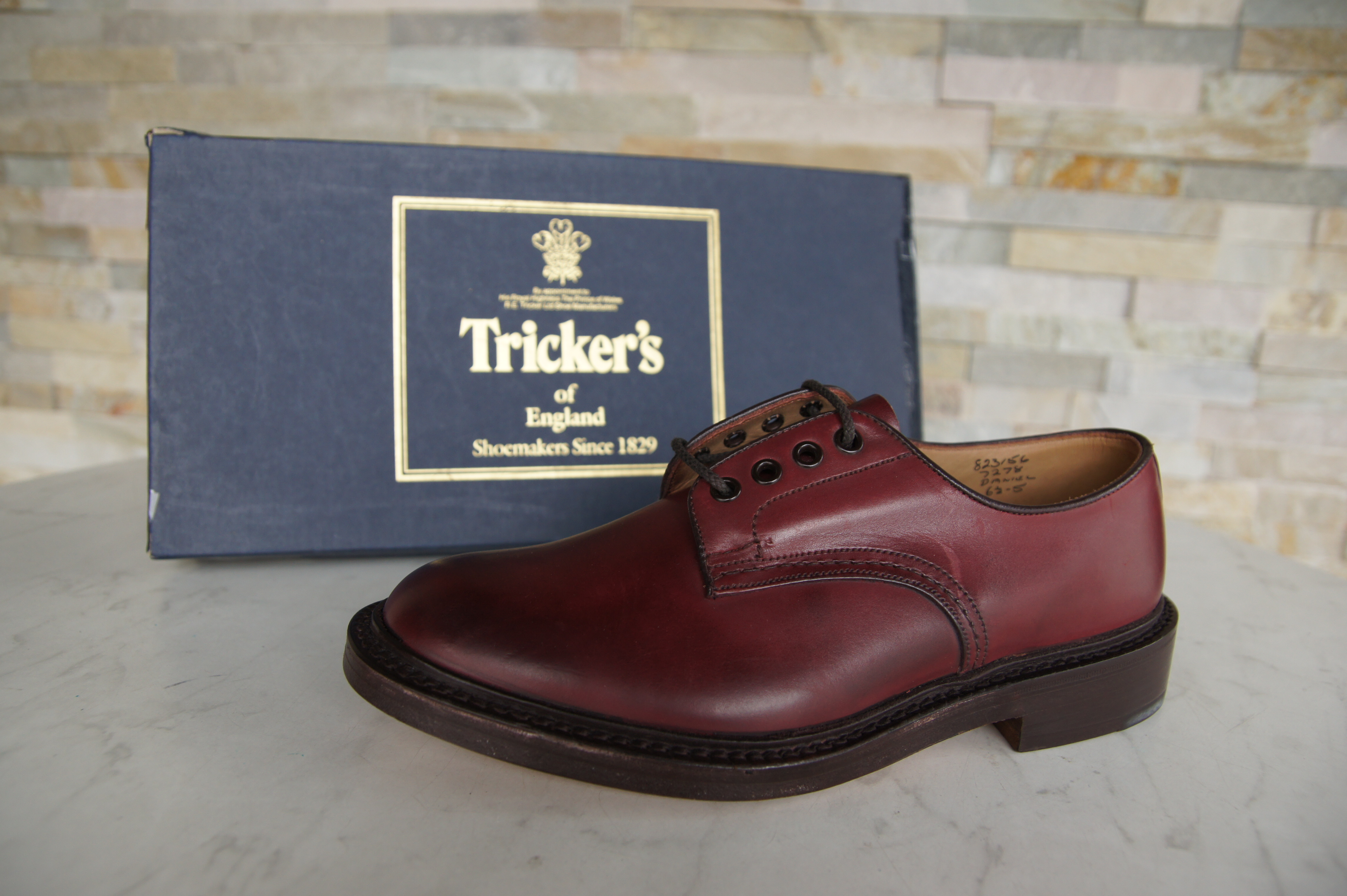 Tricker's Schnürschuhe Halbschuhe Daniel burgund rot