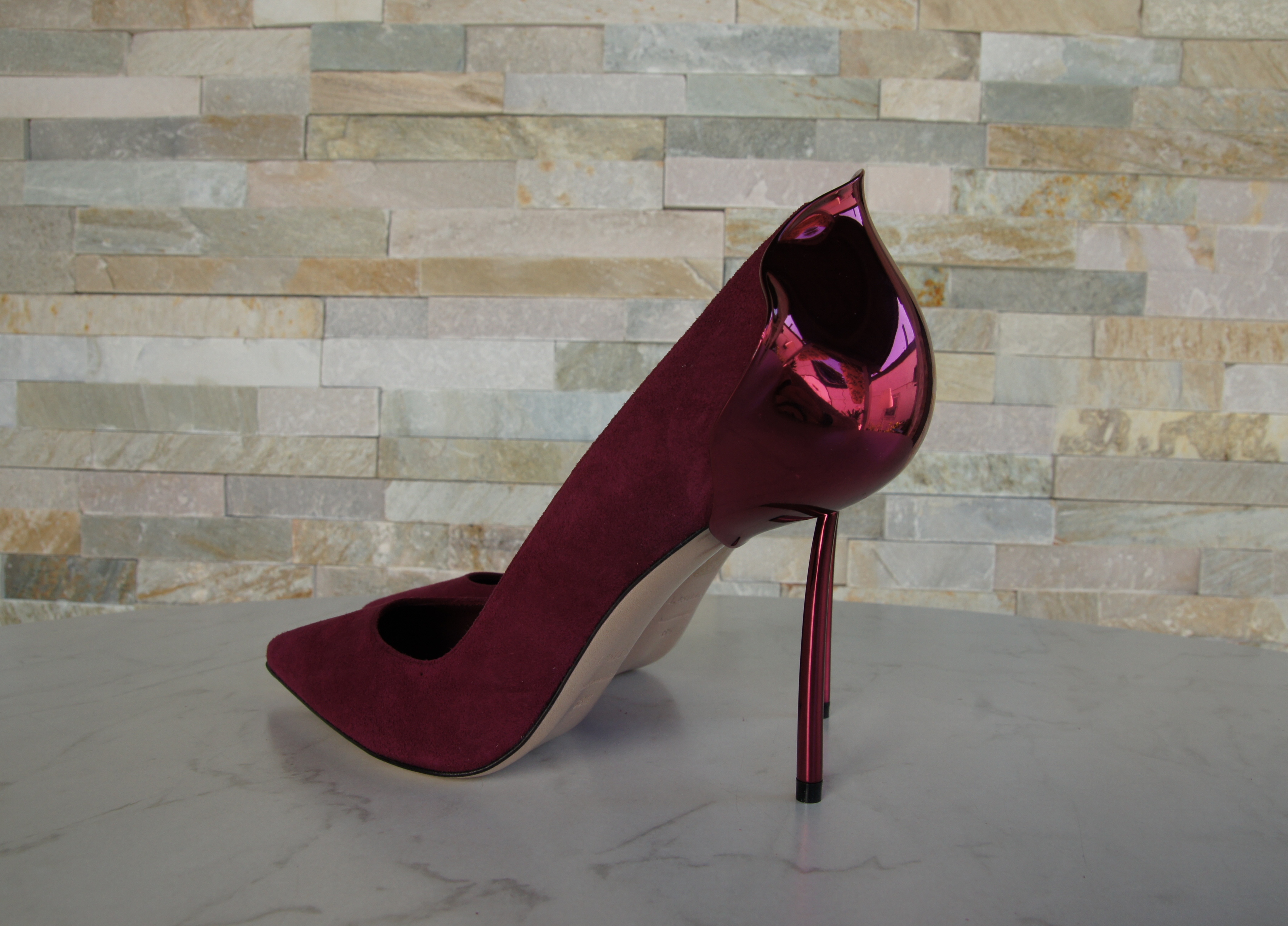 Le Silla Pumps High Heels Wildleder violett