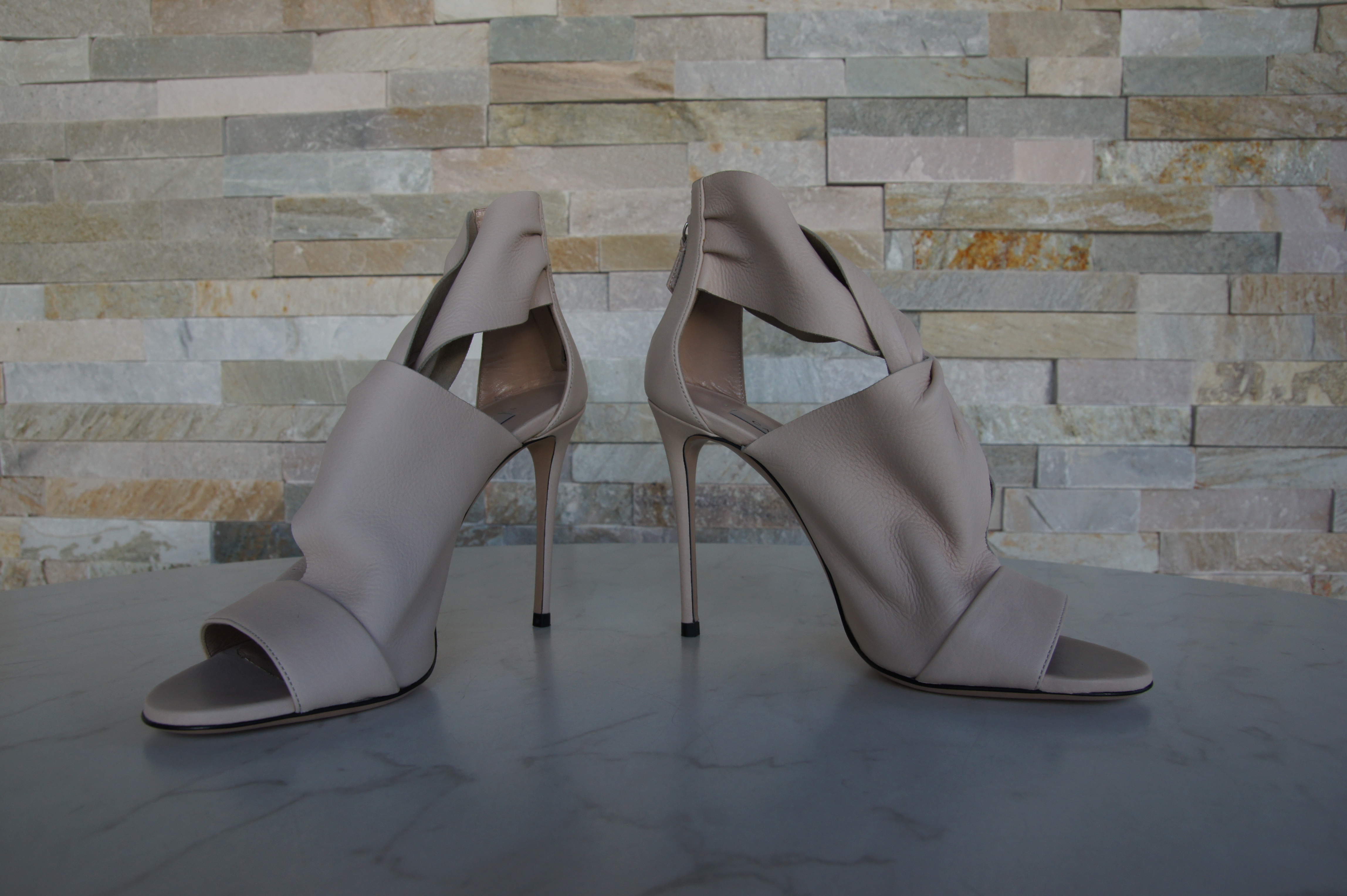 Casadei Sandaletten High Heels Stiletto hautfarben