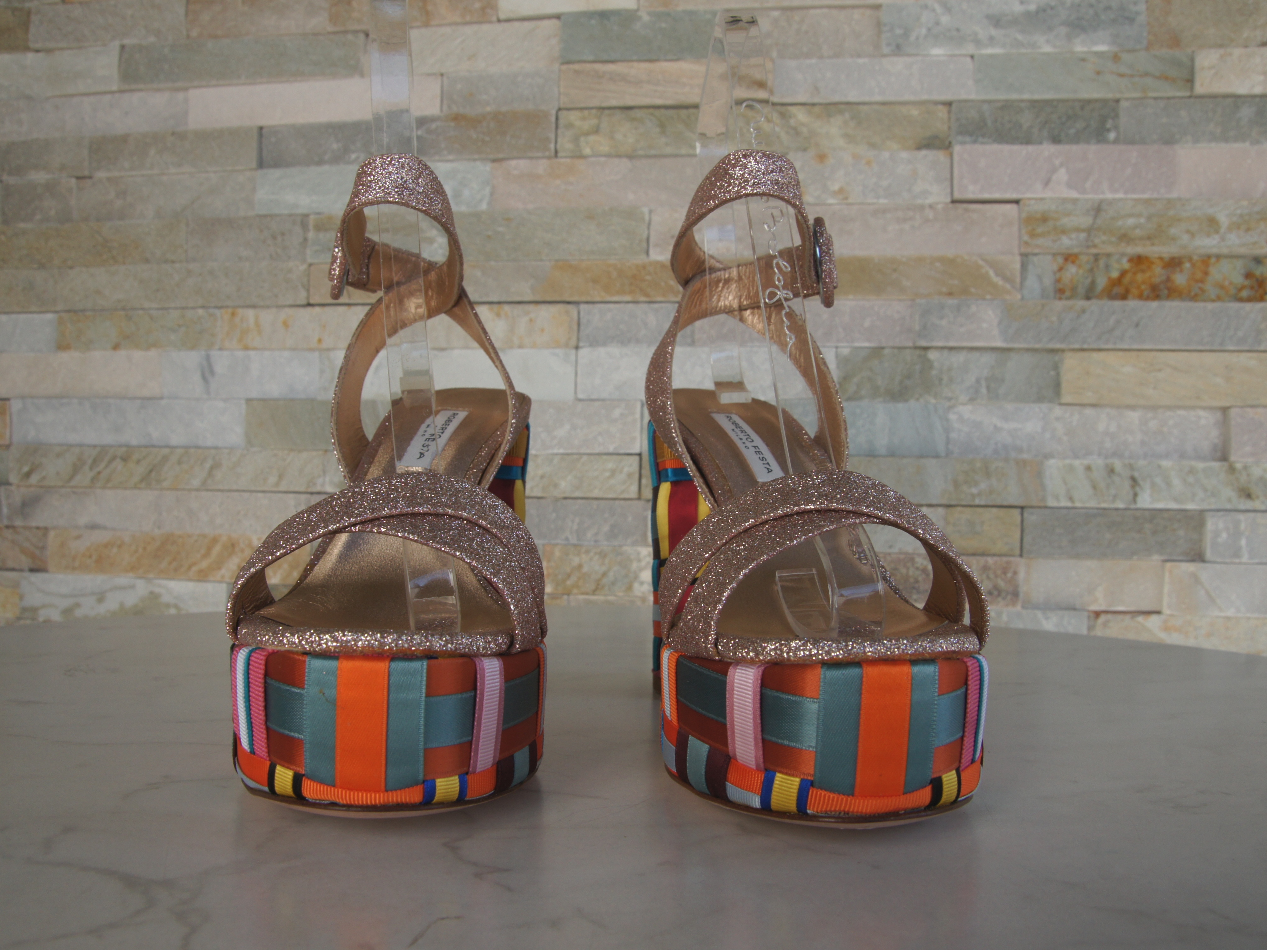 Roberto Festa platform sandals multicolor