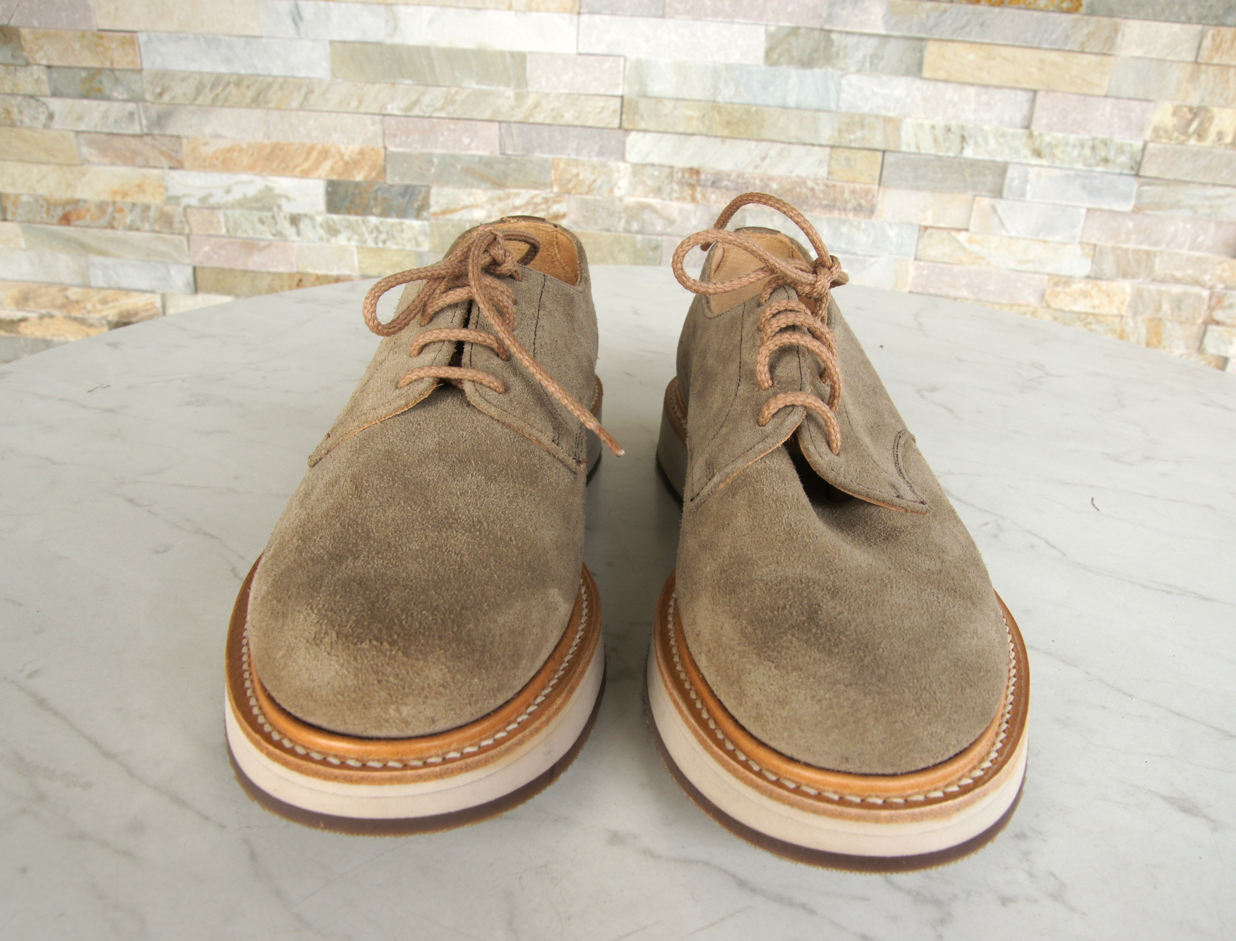 Church's lace -up shoes castoro suede LEYTON 2 stone