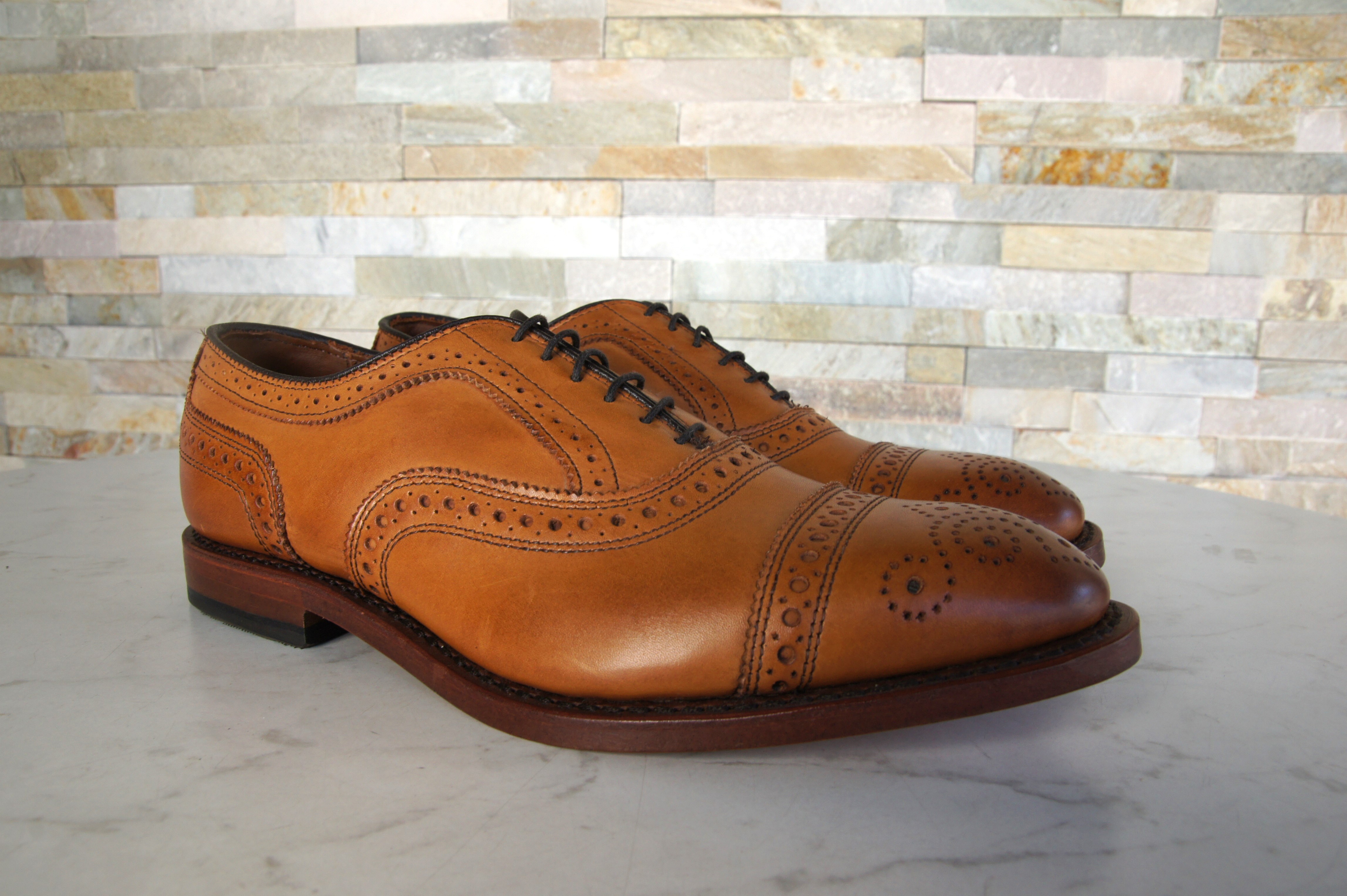 Allen Edmonds Schnürschuhe Halbschuhe Strand walnuß