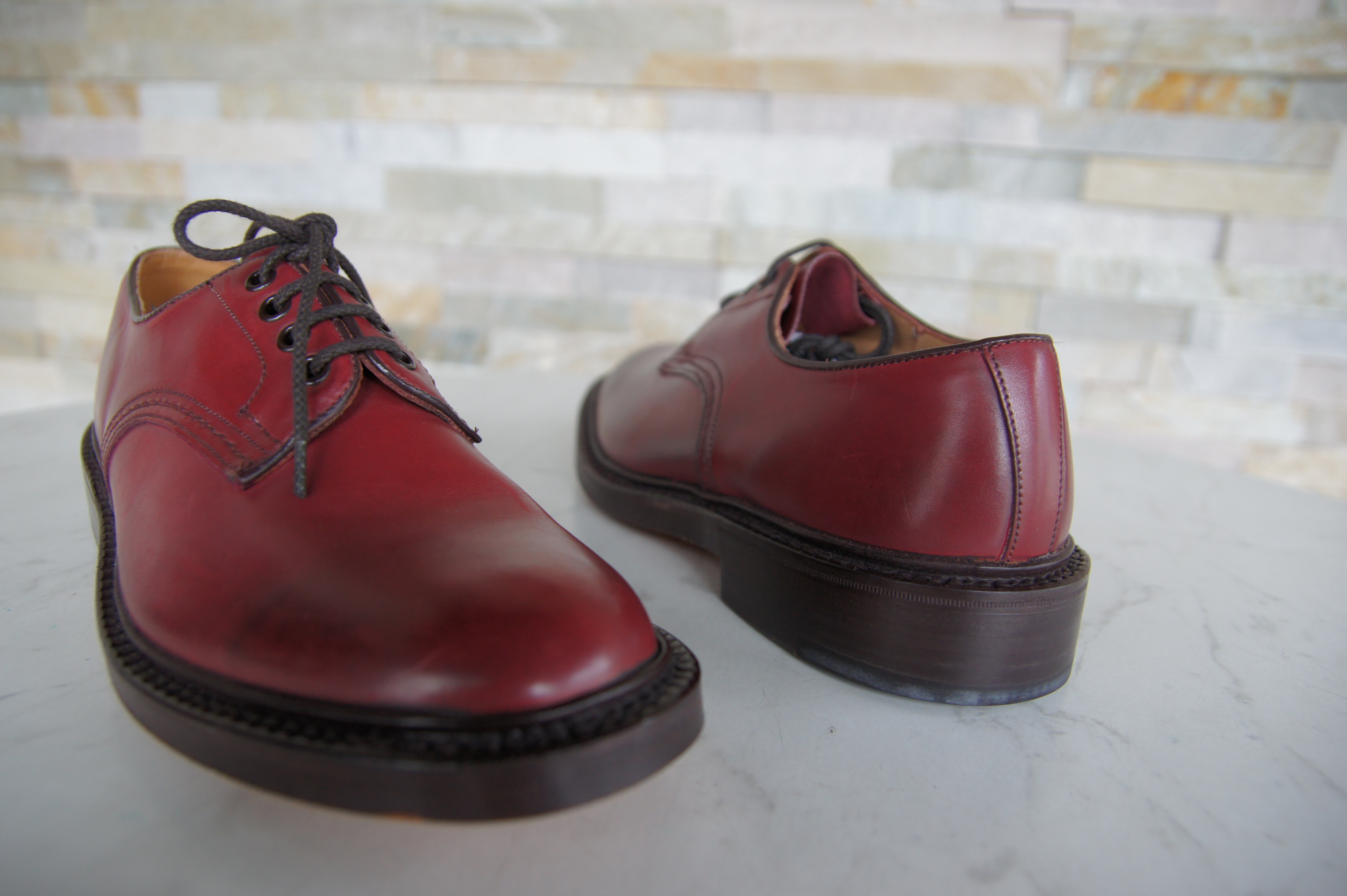 Tricker's Schnürschuhe Halbschuhe Daniel burgund rot