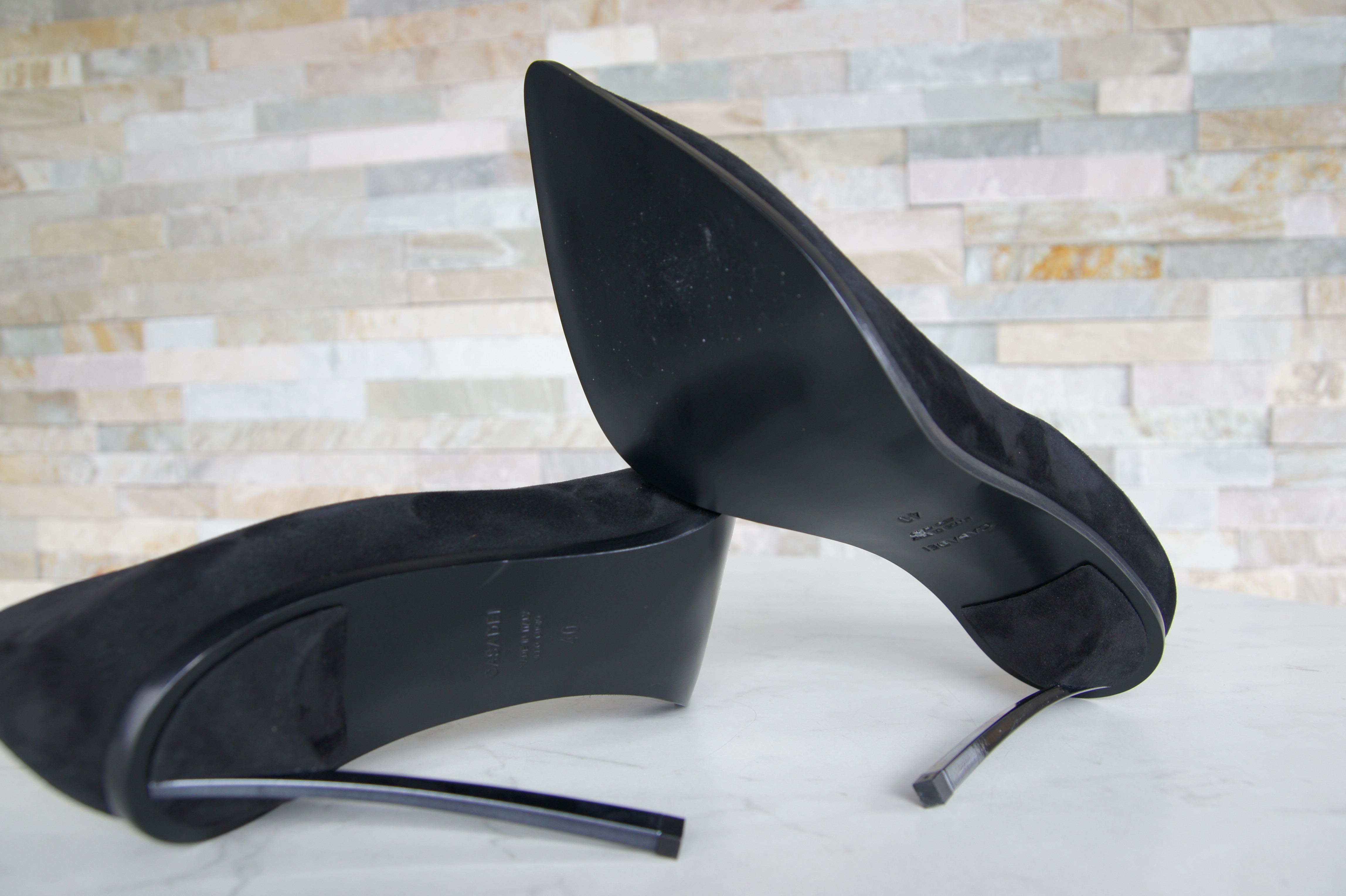 Casadei pumps high heels suede black