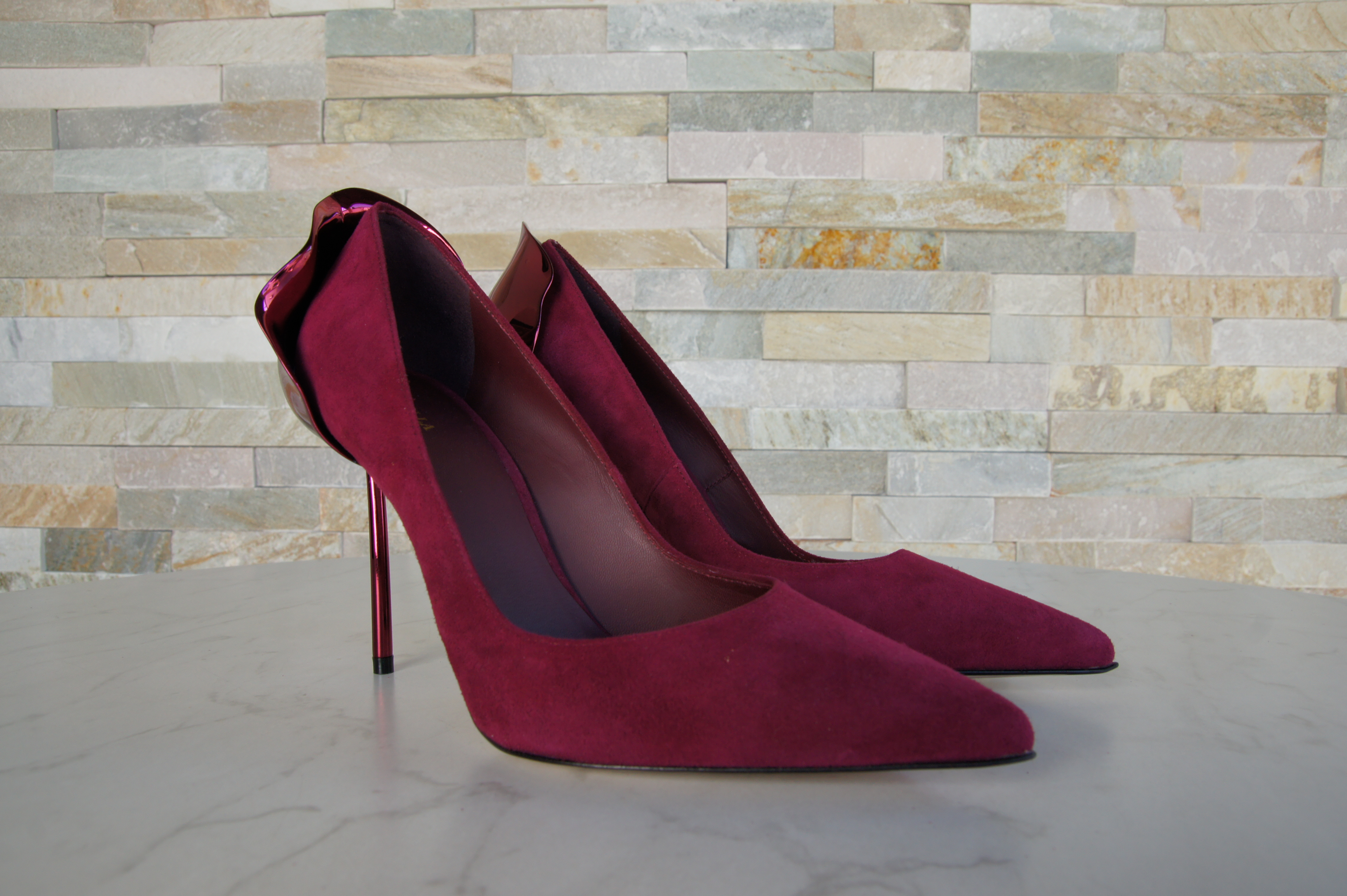 Le Silla Pumps High Heels Wildleder violett