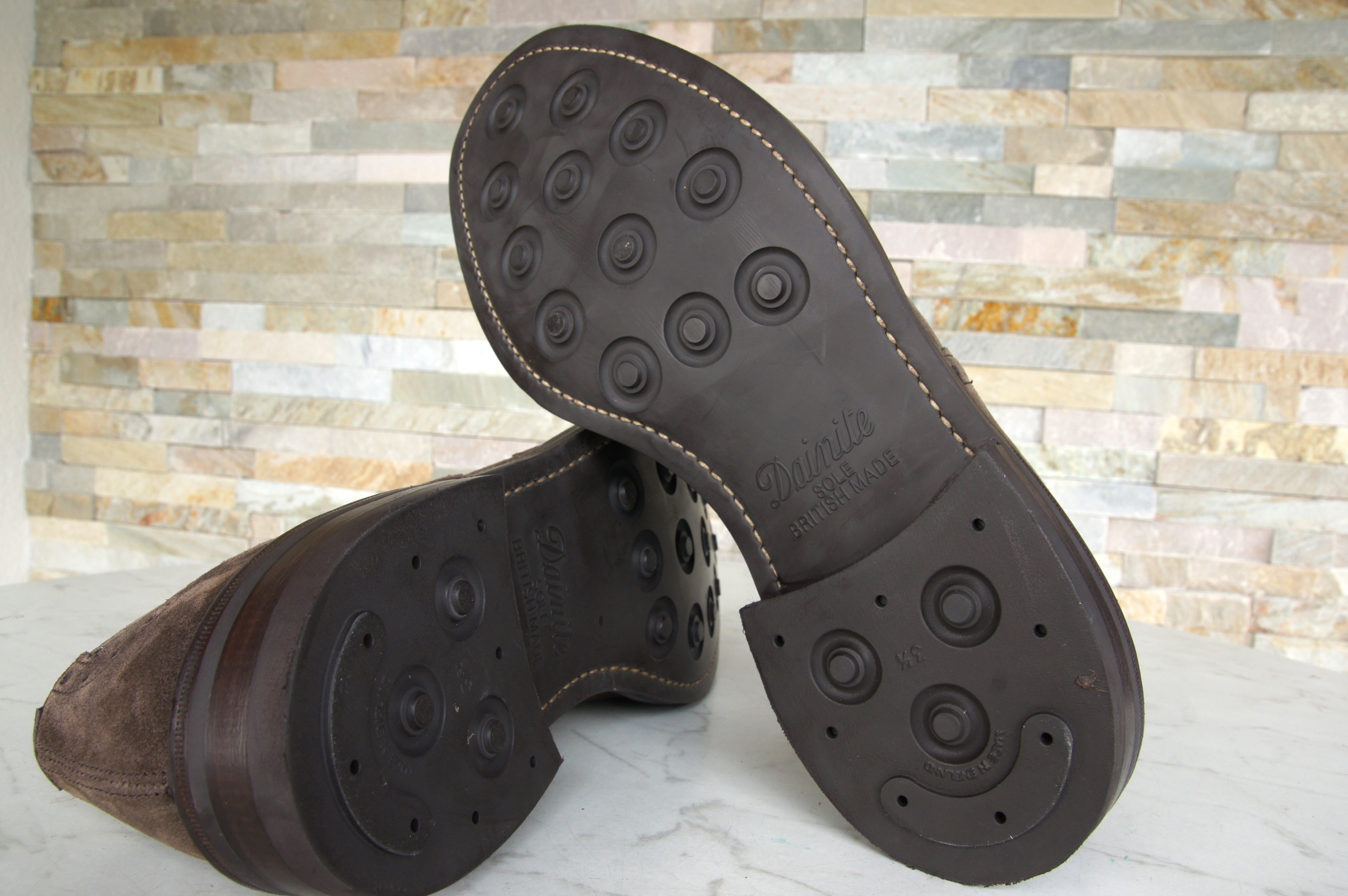 Tricker's Schnürschuhe Halbschuhe Budapester Bourton braun