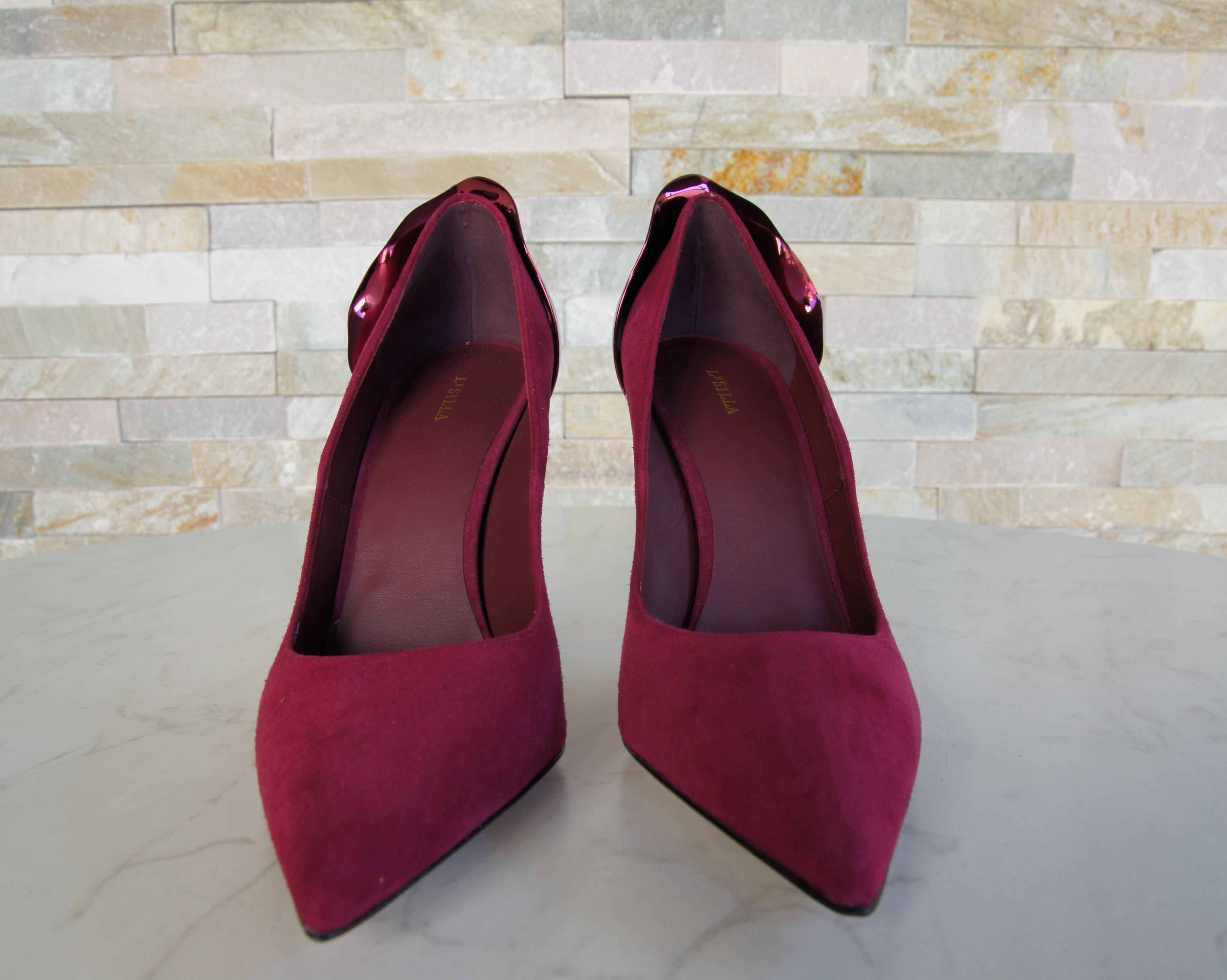 Le Silla Pumps High Heels Wildleder violett