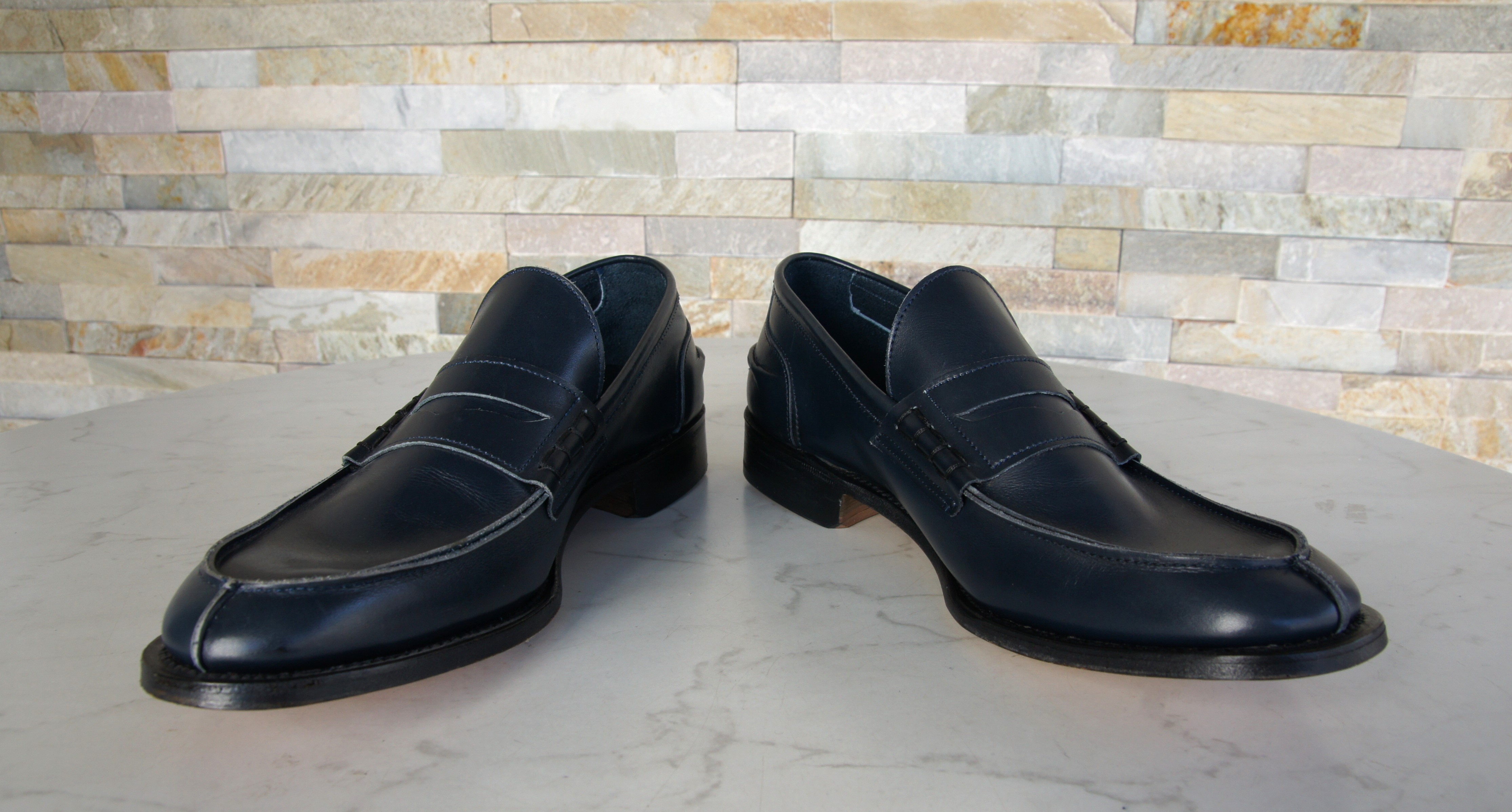 Tricker's lace-up shoes low shoes Jake navy blue