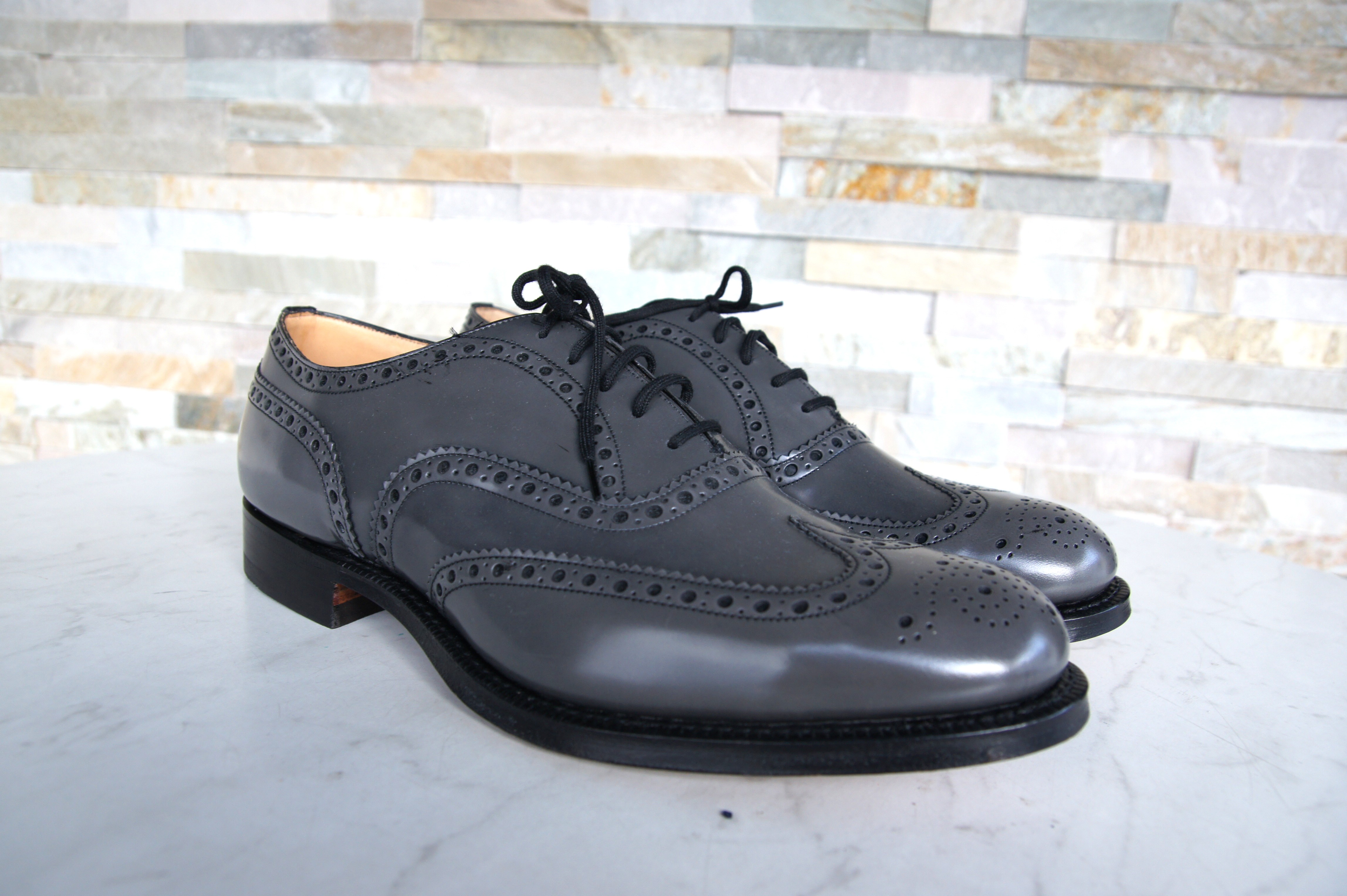 Church's Schnürschuhe Halbschuhe Burwood grau