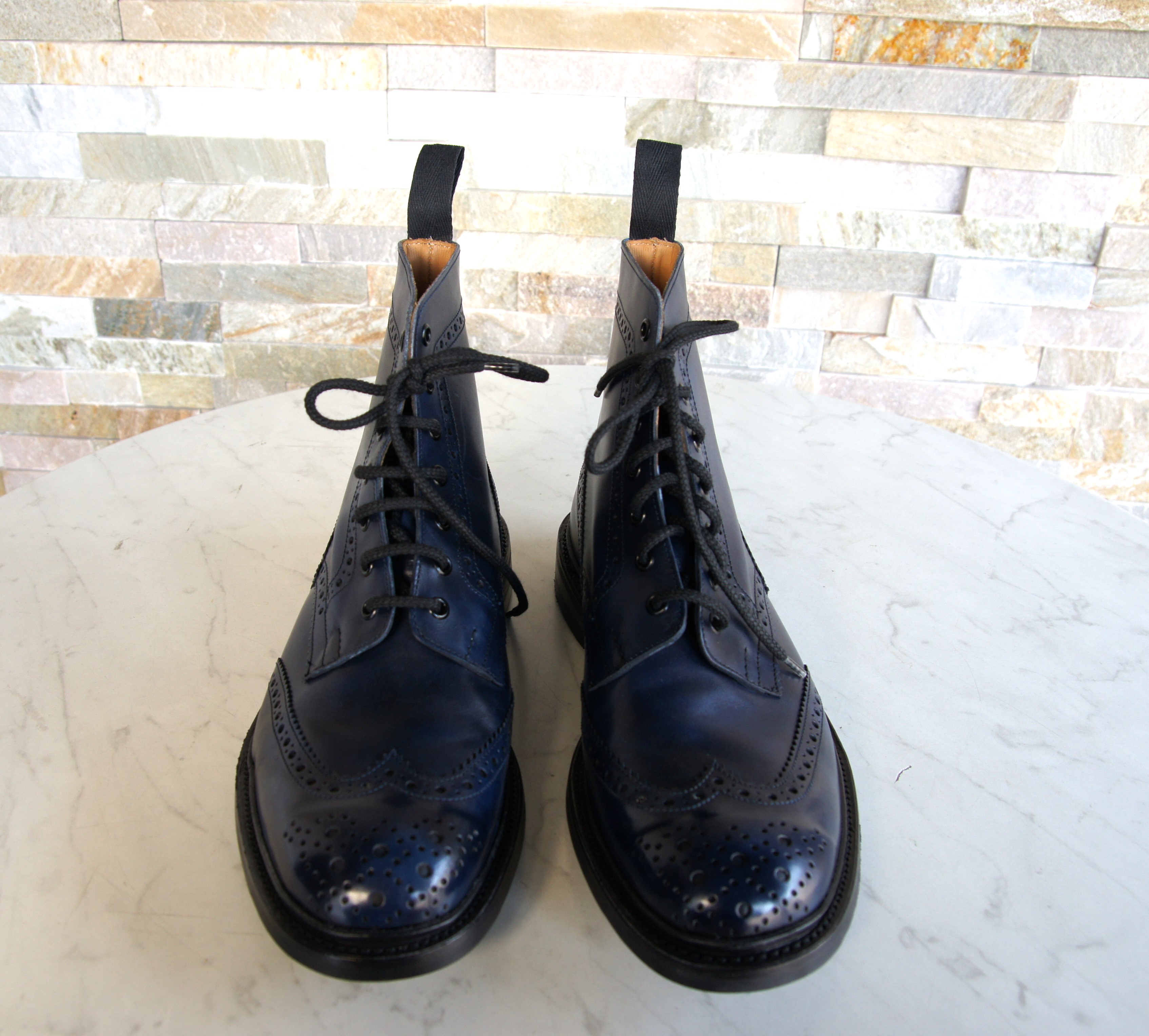 Tricker's ankle boots lace-up shoes  Stow navy
