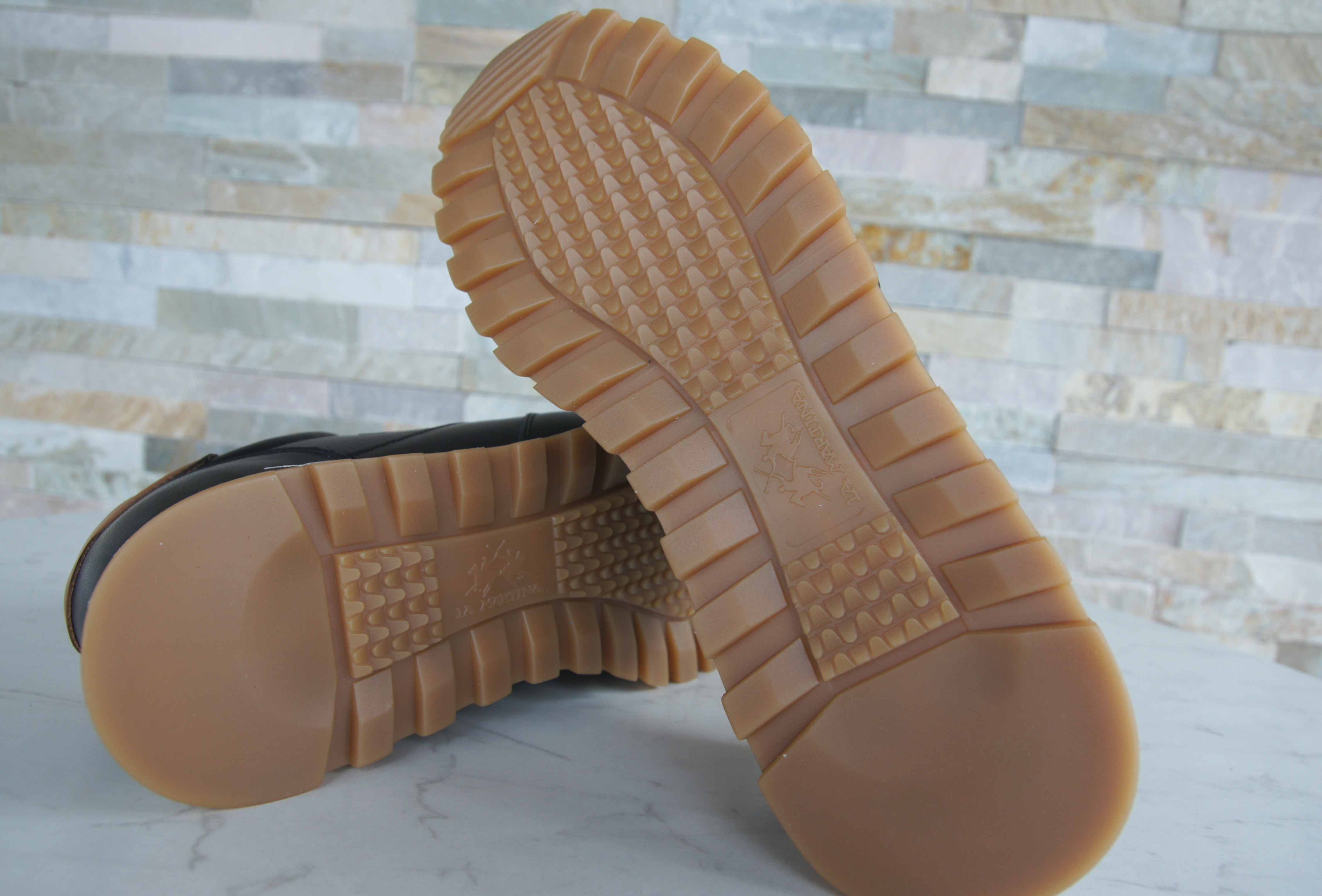 La Martina Sneakers Schnürschuhe schwarz