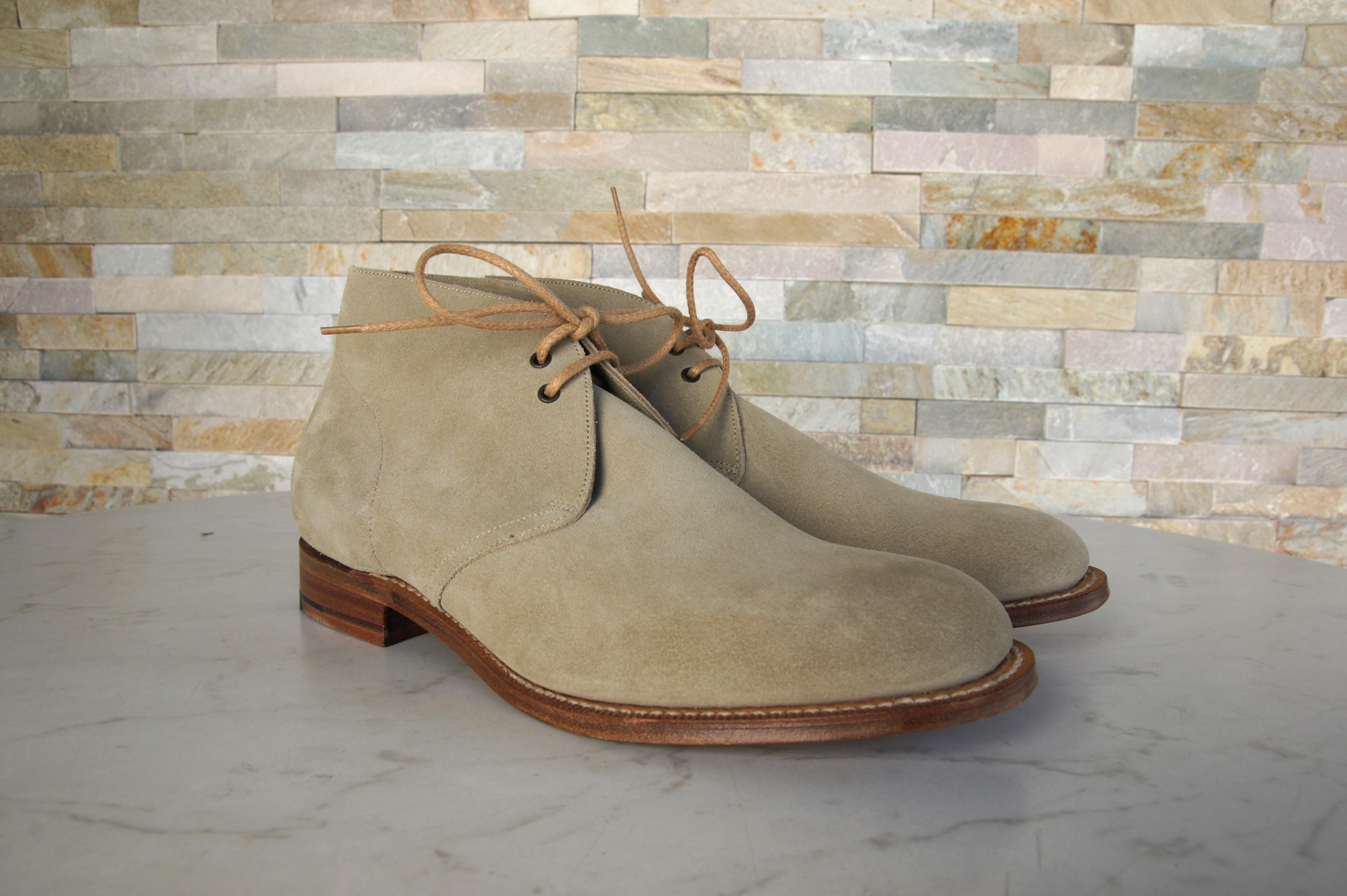 Church's booties lace-up shoes castoro Sahara sand
