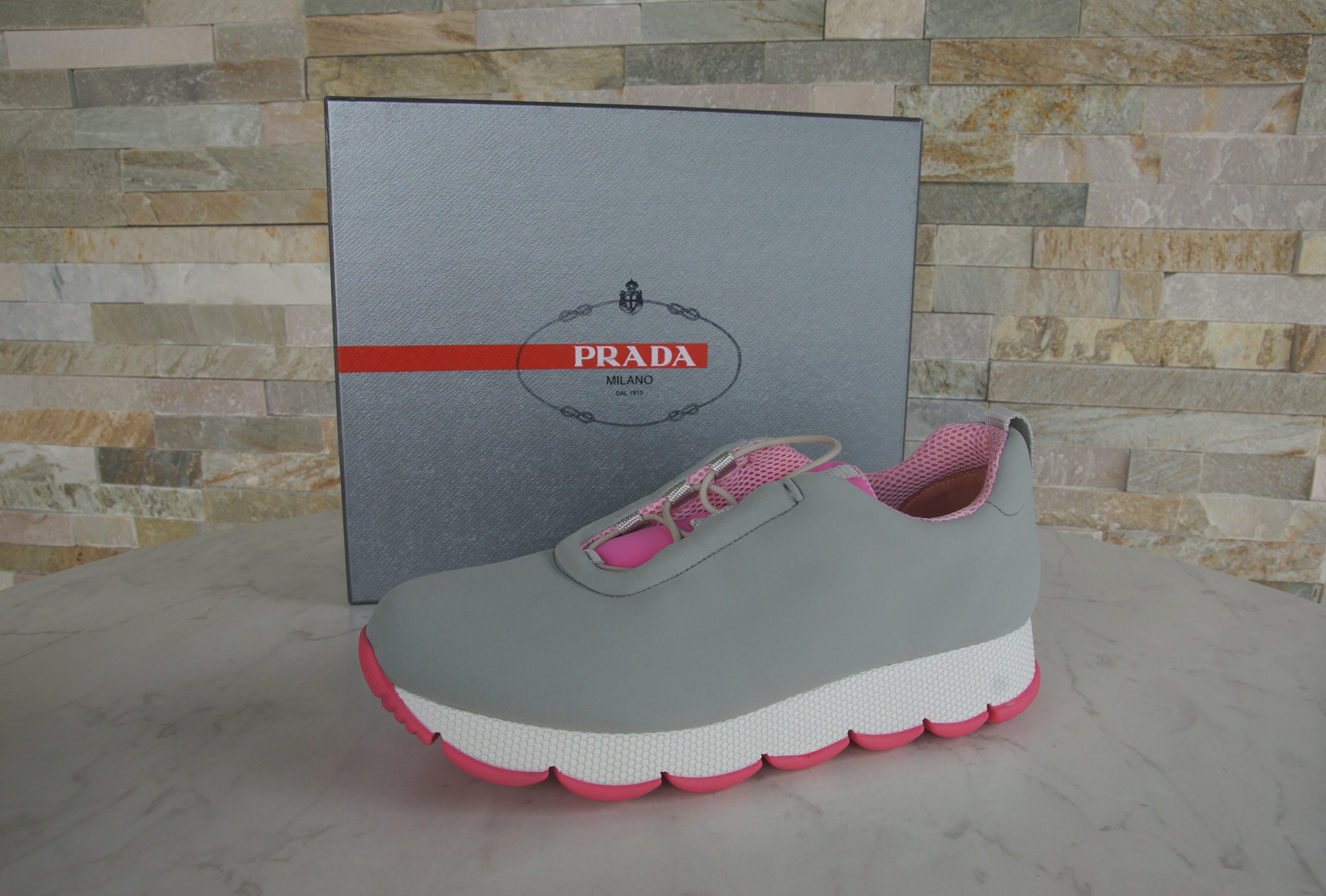 Prada Sneakers Slipper granit begonie