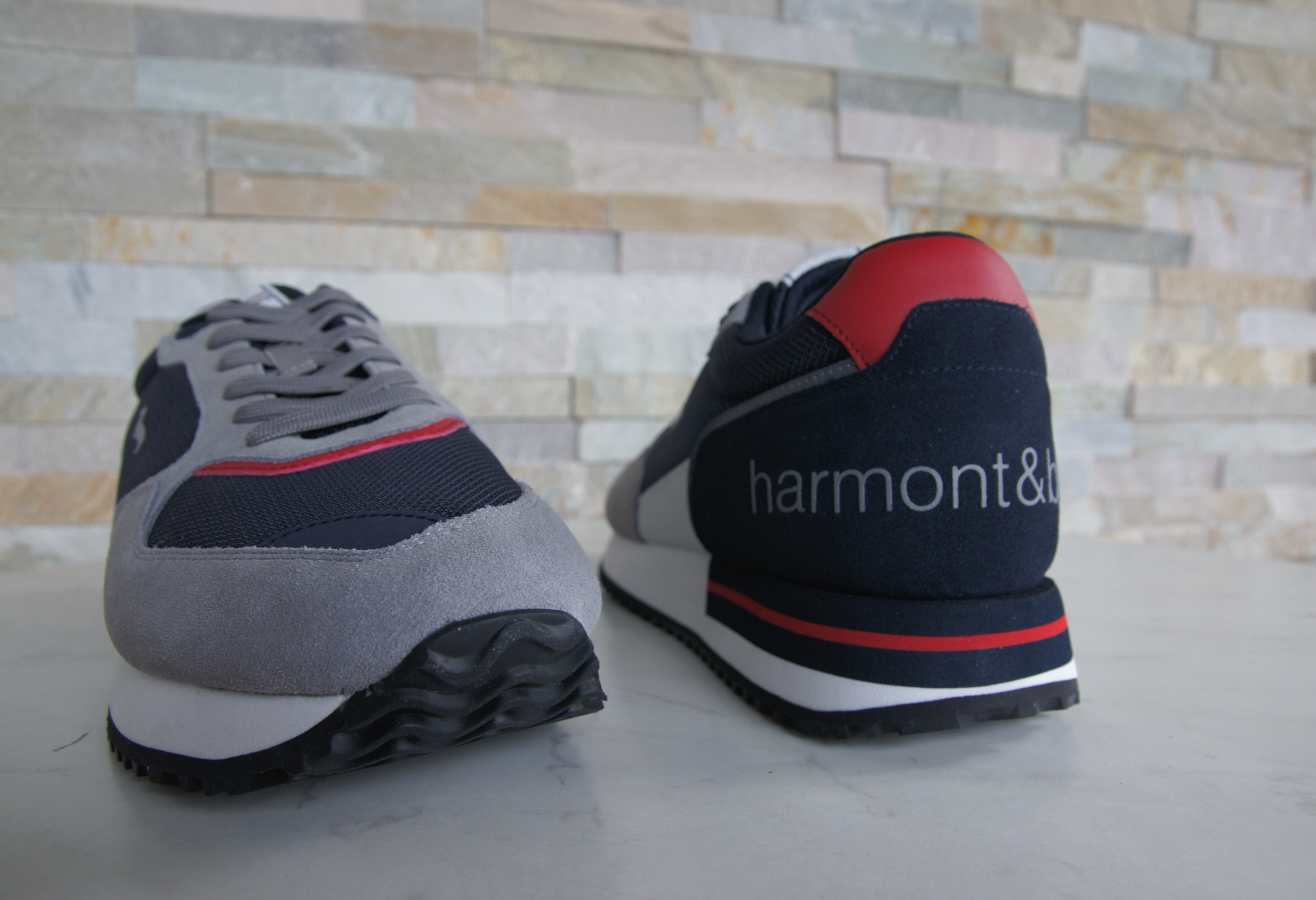 harmont & blaine Sneakers Schnürschuhe grau blau
