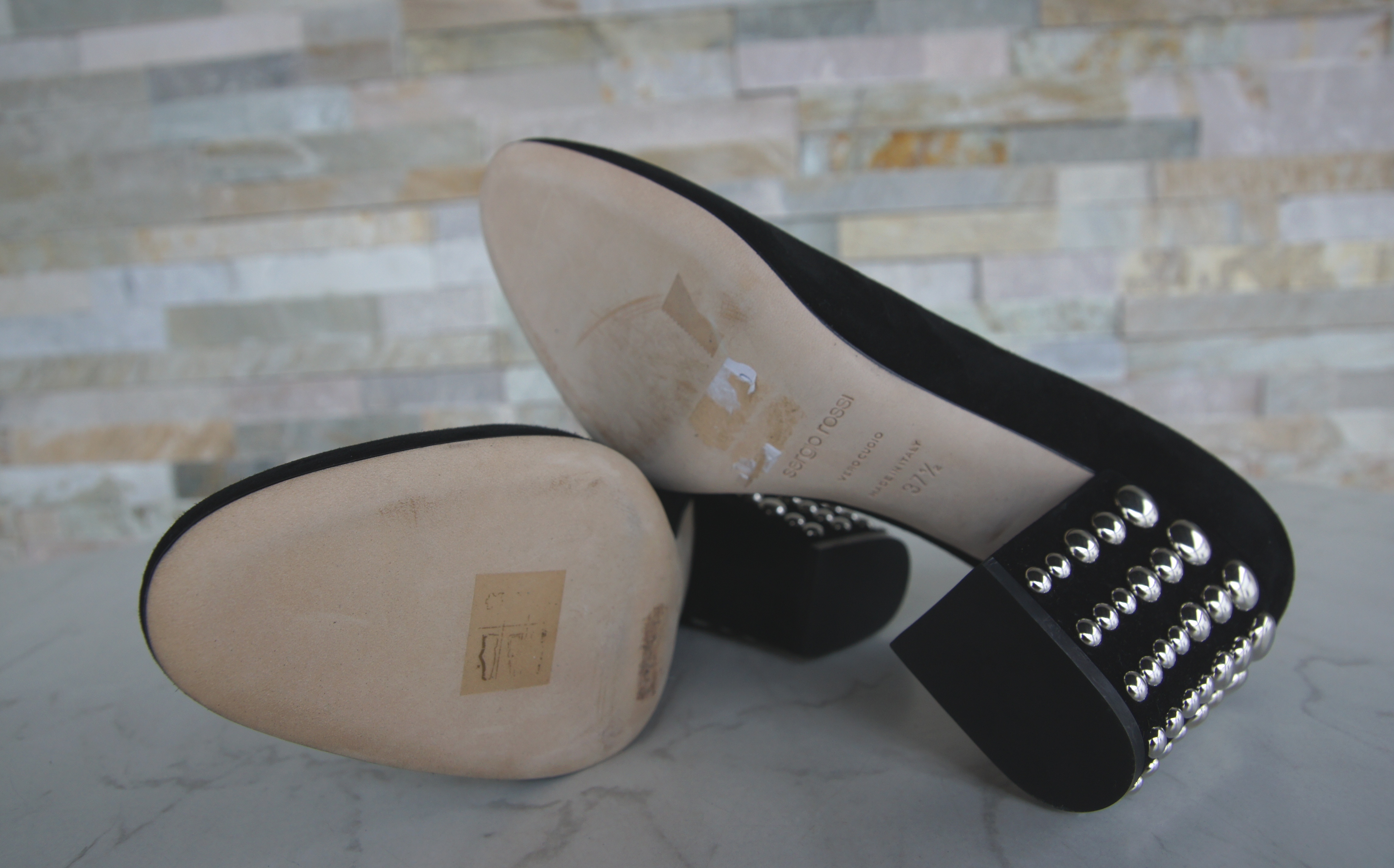 Sergio Rossi pumps suede black 