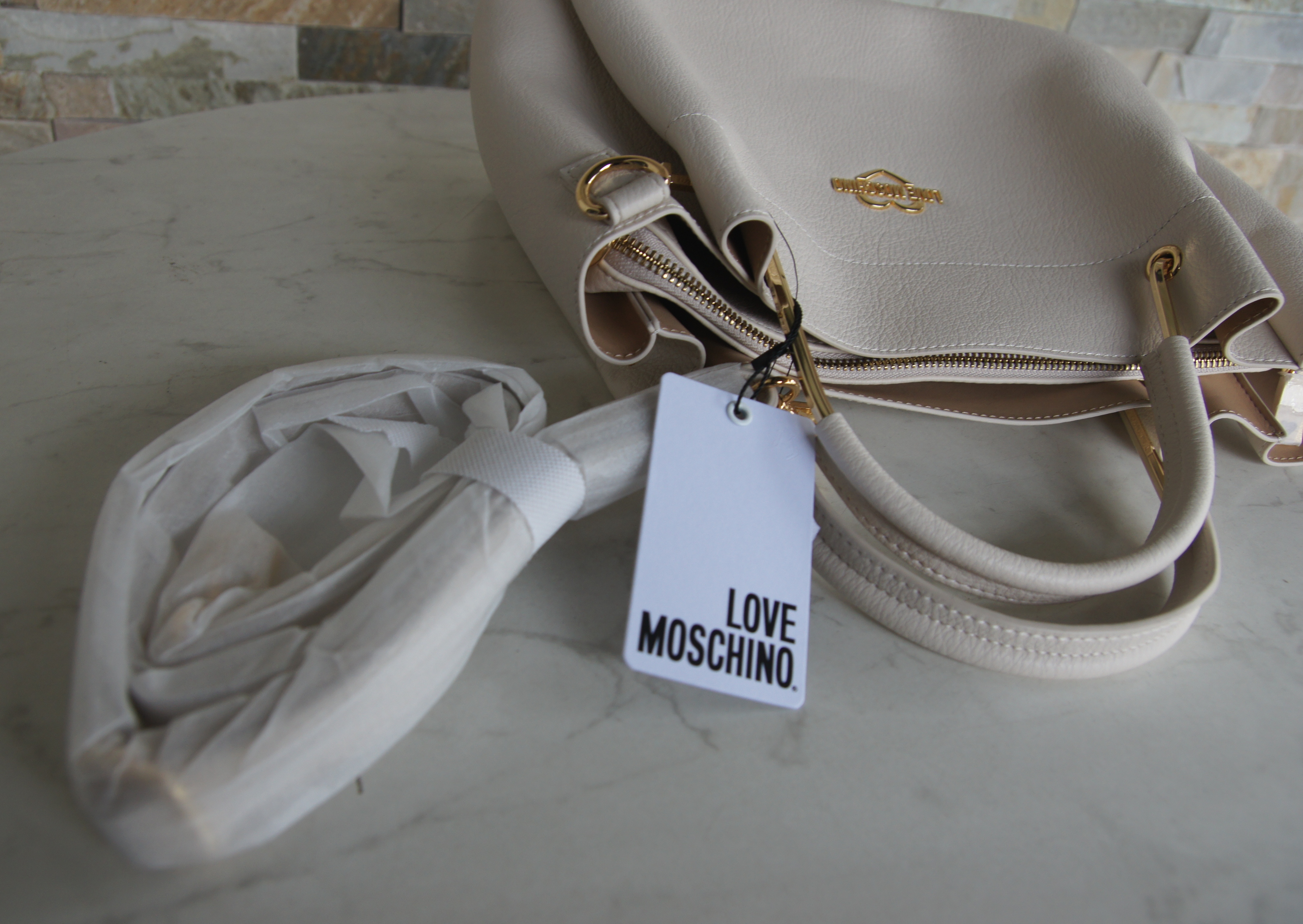 LOVE MOSCHINO handbag shoulder bag ivory