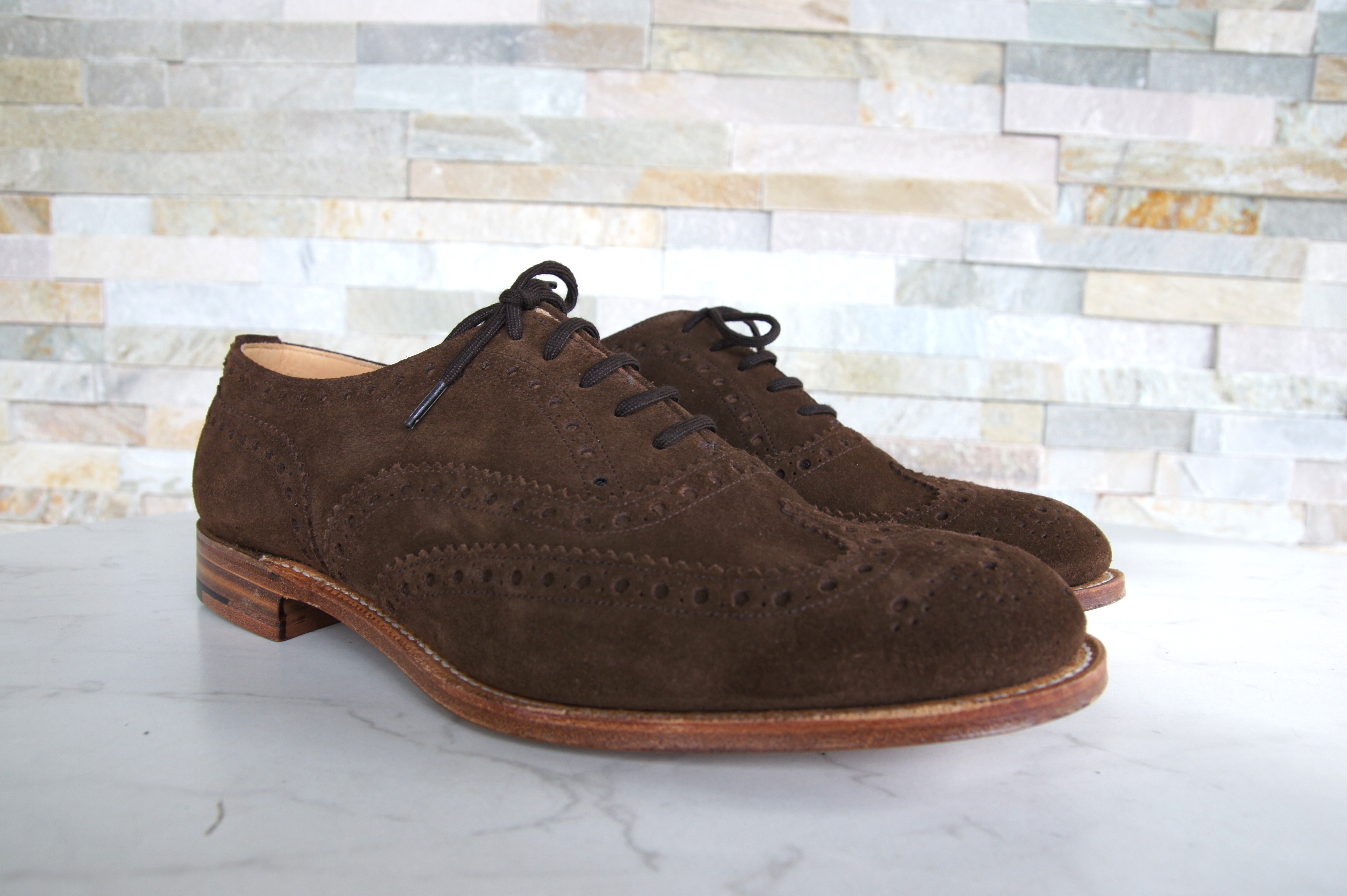 Church's lace -up shoes business suede BURWOOD 2 sigar