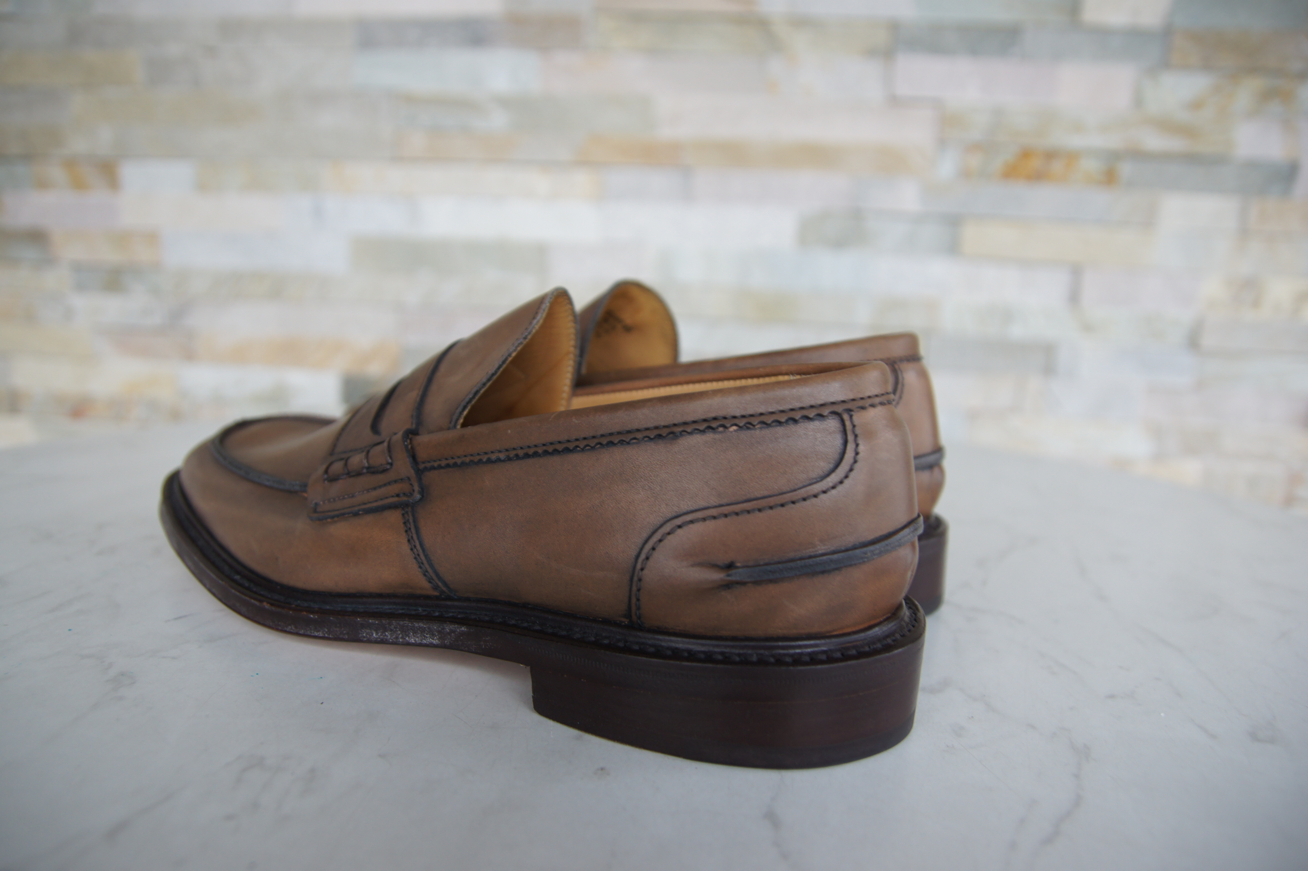 Tricker's Slipper Mokassins Eva Kaffee