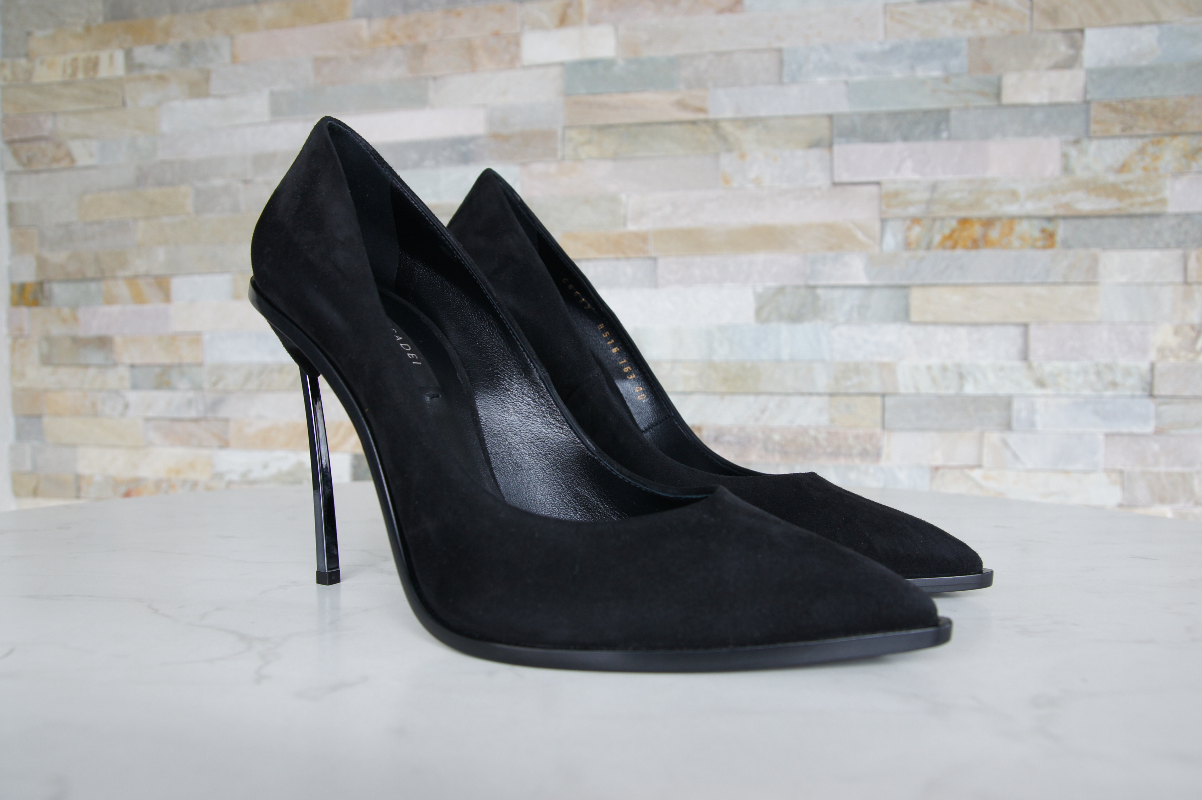 Casadei pumps high heels suede black