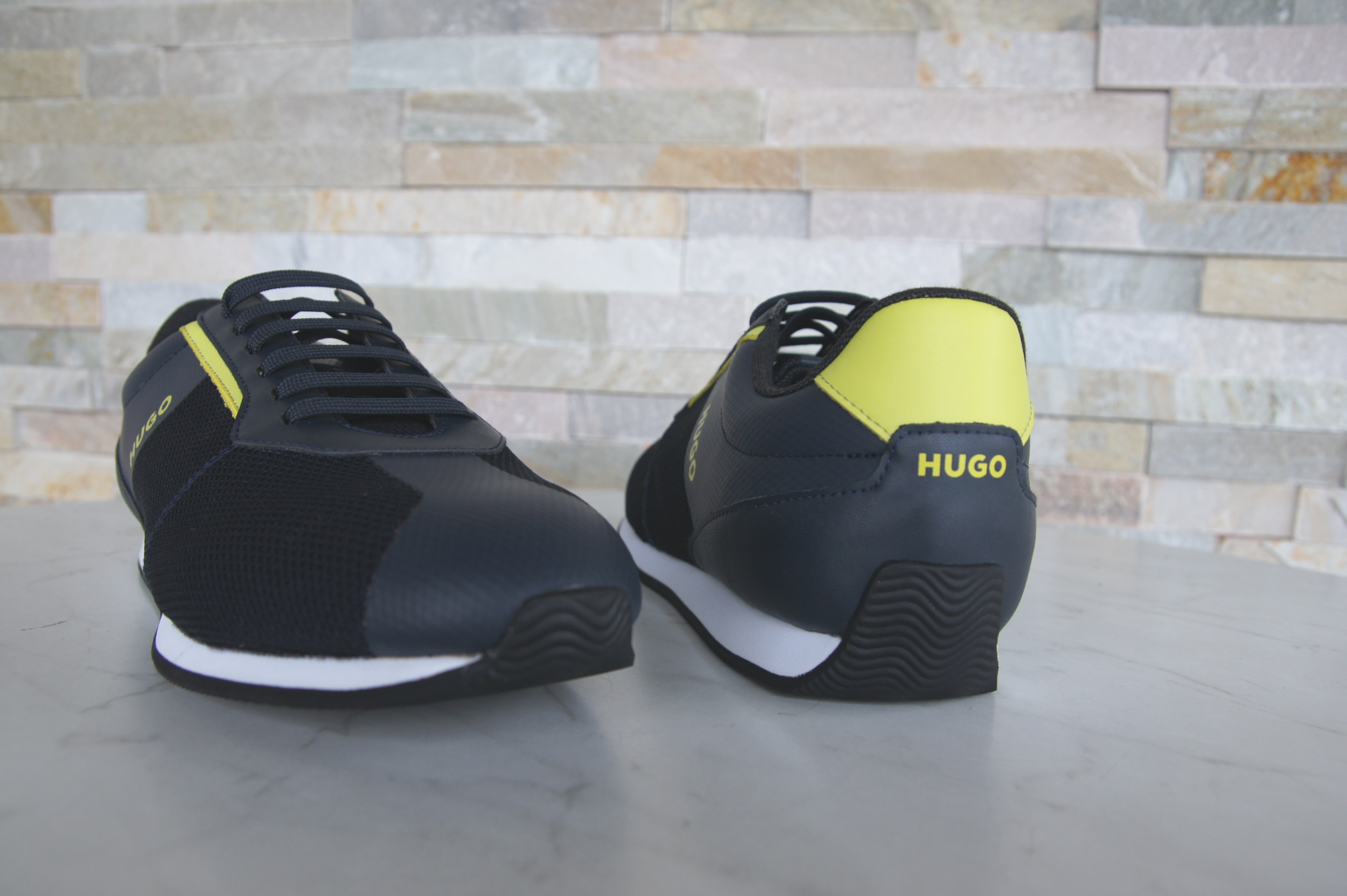 HUGO sneakers lace-up shoes BOSS dark blue