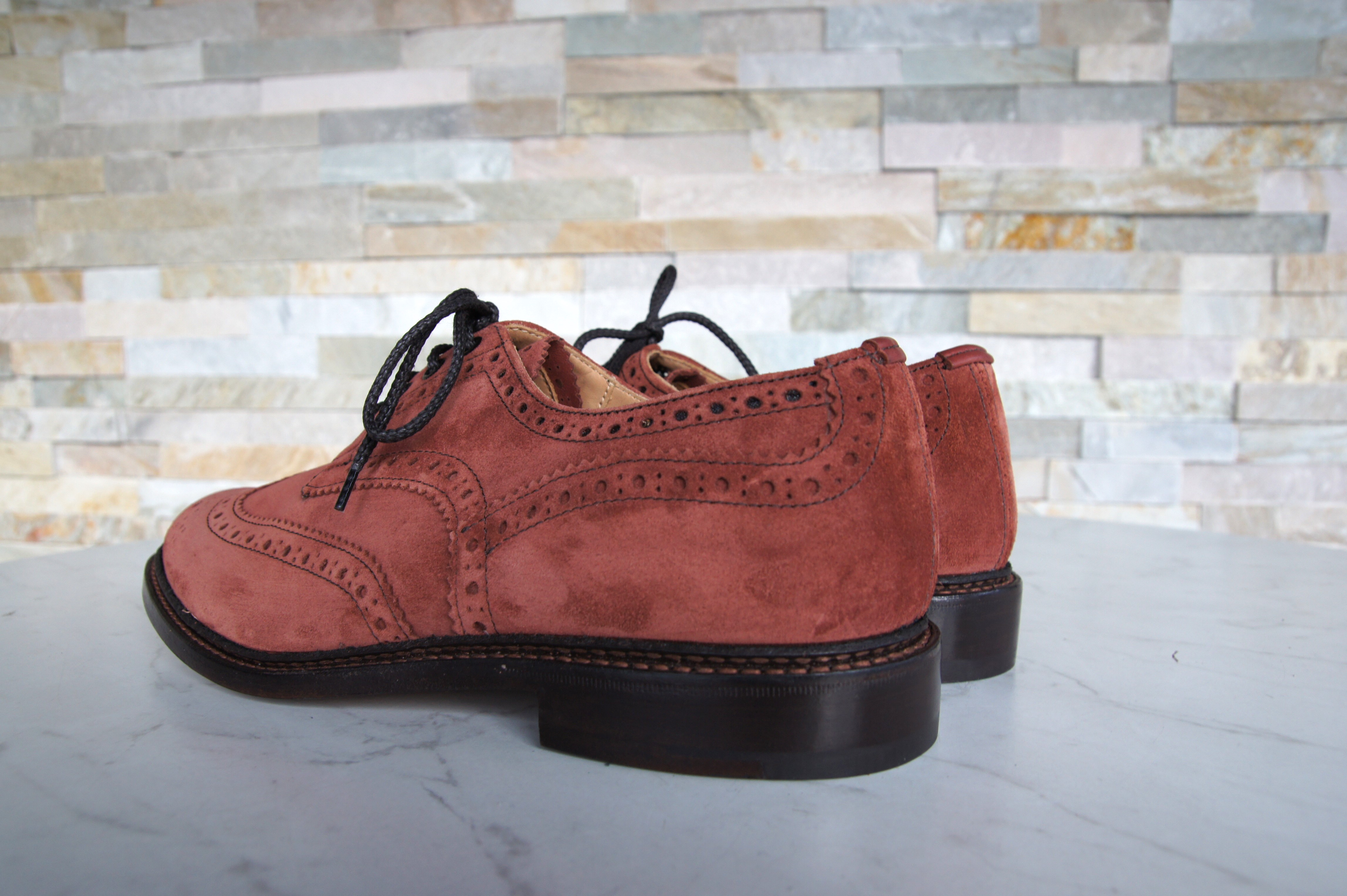 Tricker's Schnürschuhe Halbschuhe Budapester Bourton Kirsche