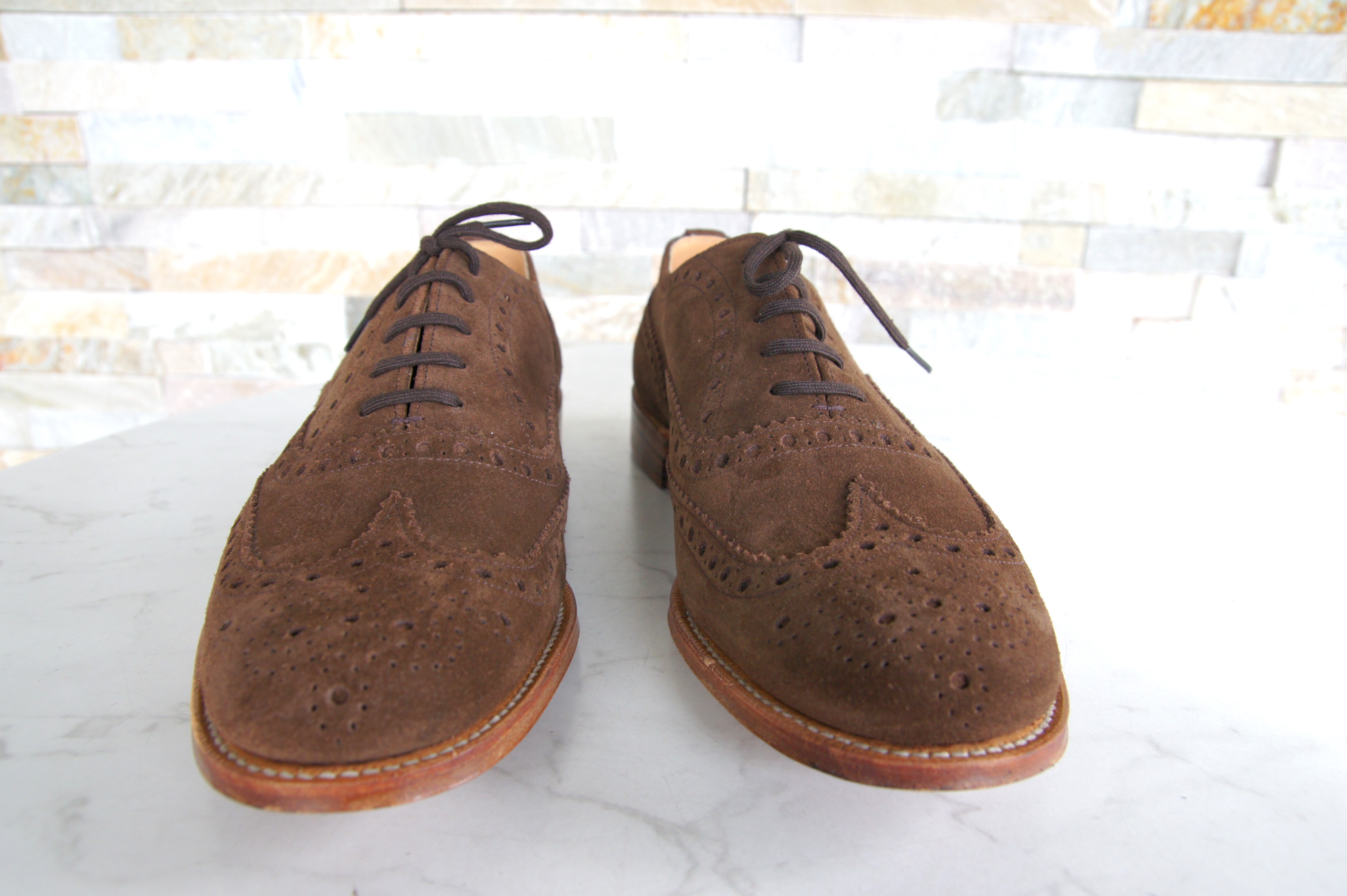 Church's lace -up shoes business suede BURWOOD 2 sigar
