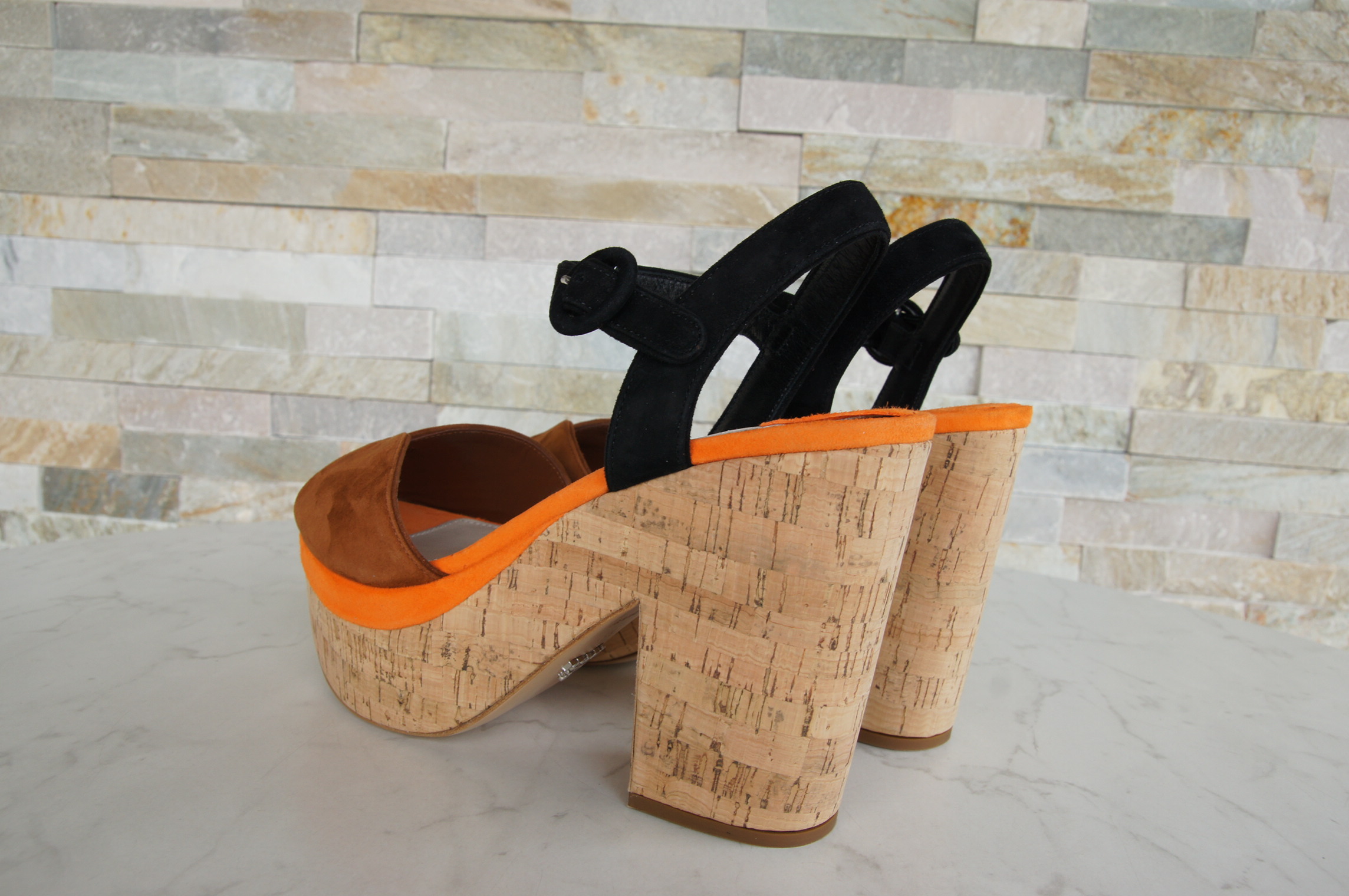 Prada platform sandals rosewood