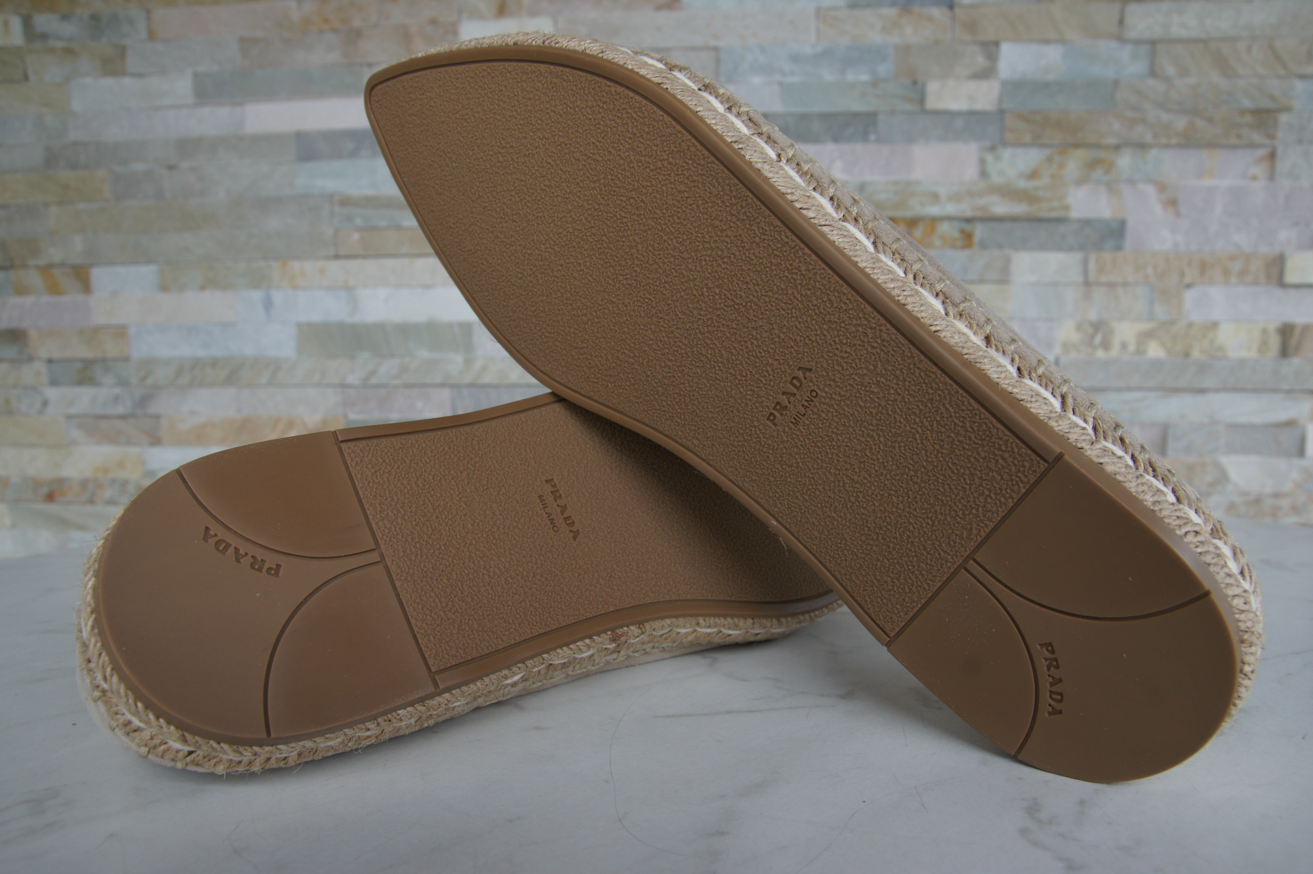 Prada espadrilles mocassins loafers beige