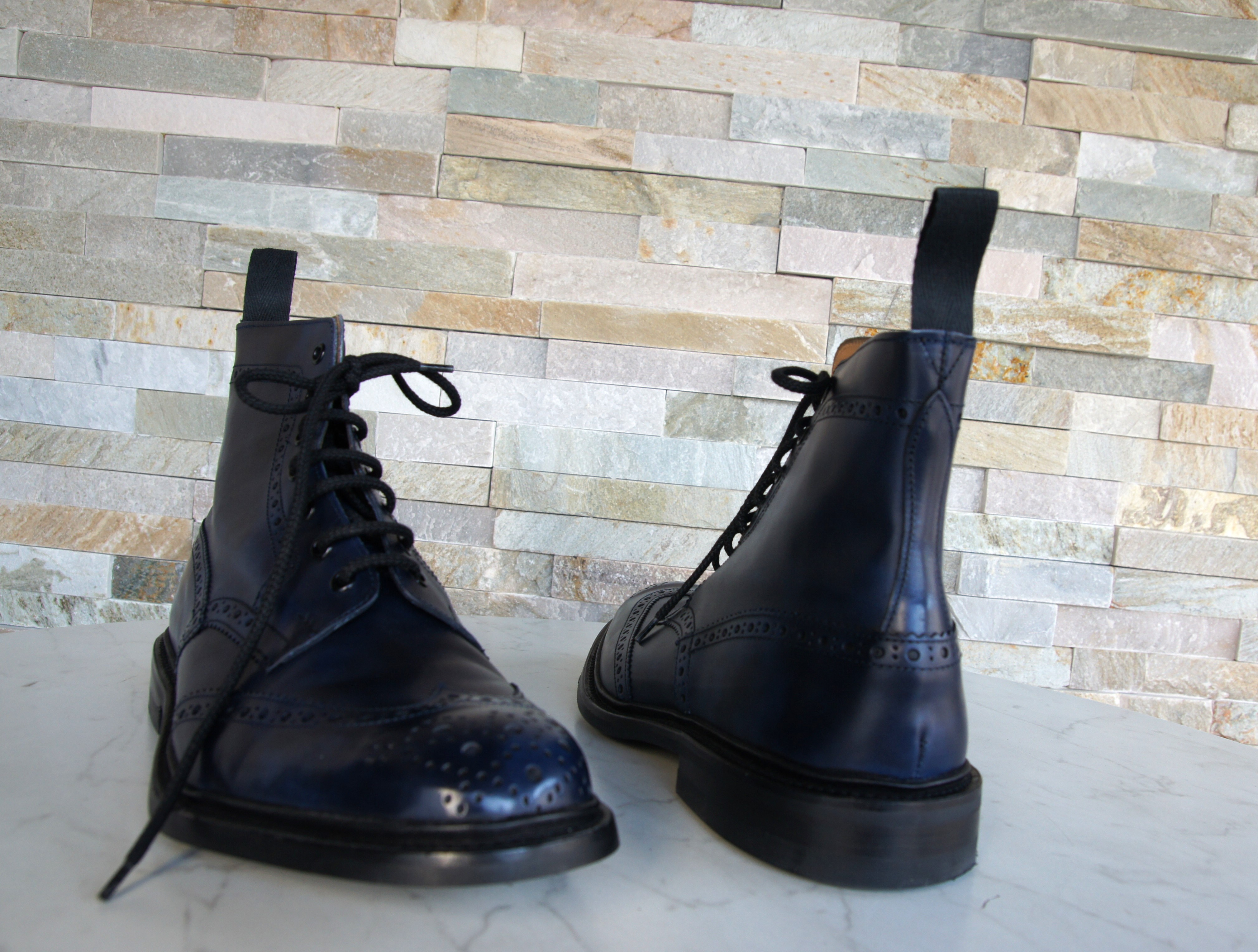 Tricker's ankle boots lace-up shoes  Stow navy