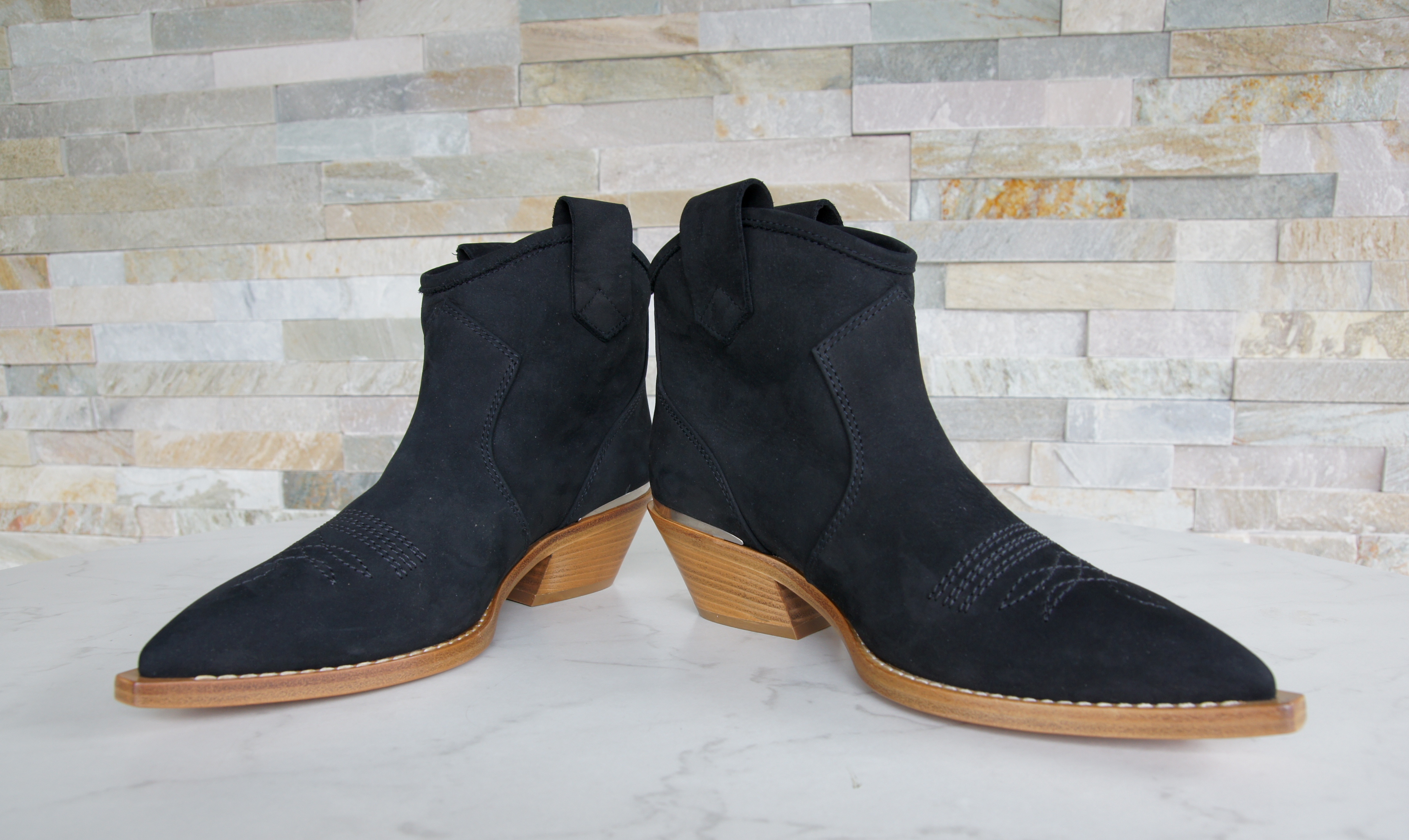 Roberto Festa ankle boots booties cowboy black