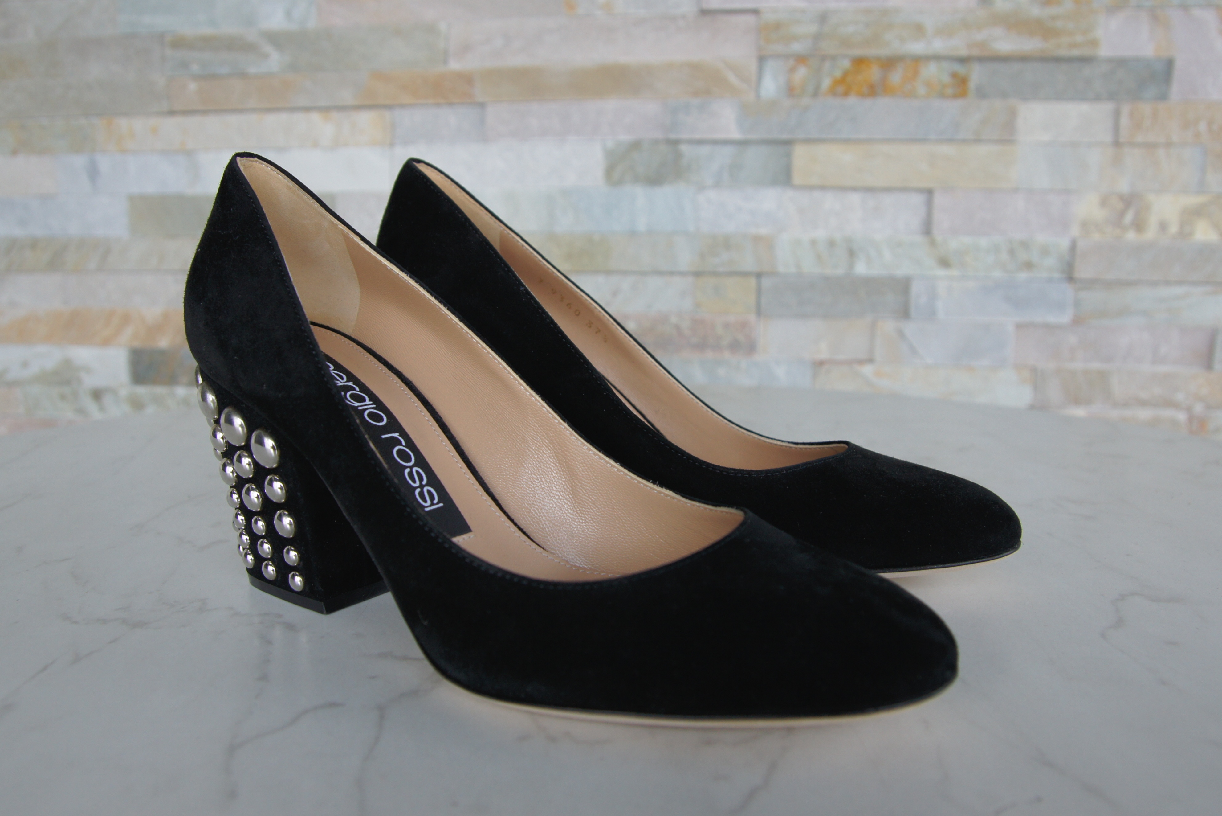 Sergio Rossi pumps suede black 