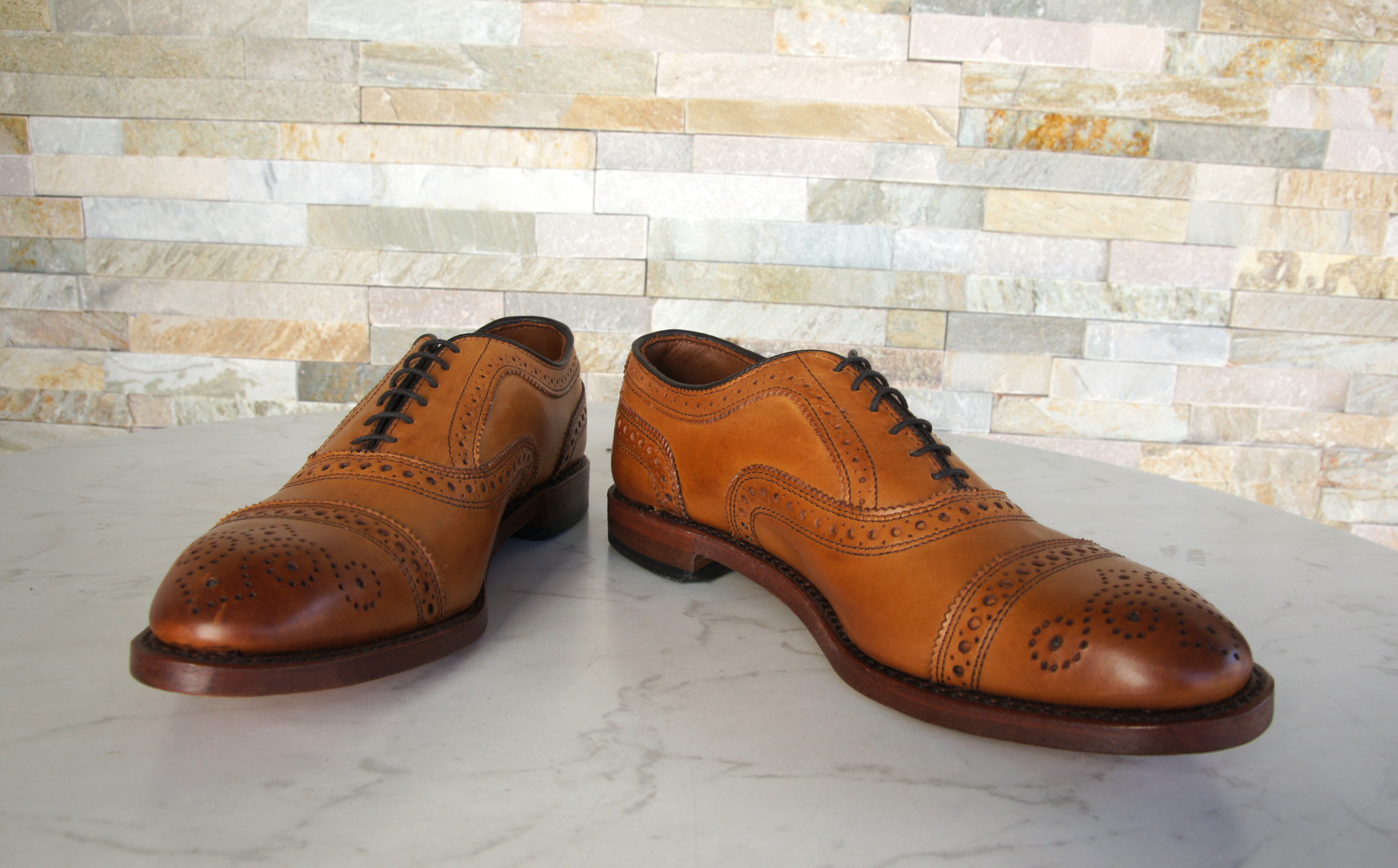 Allen Edmonds Schnürschuhe Halbschuhe Strand walnuß