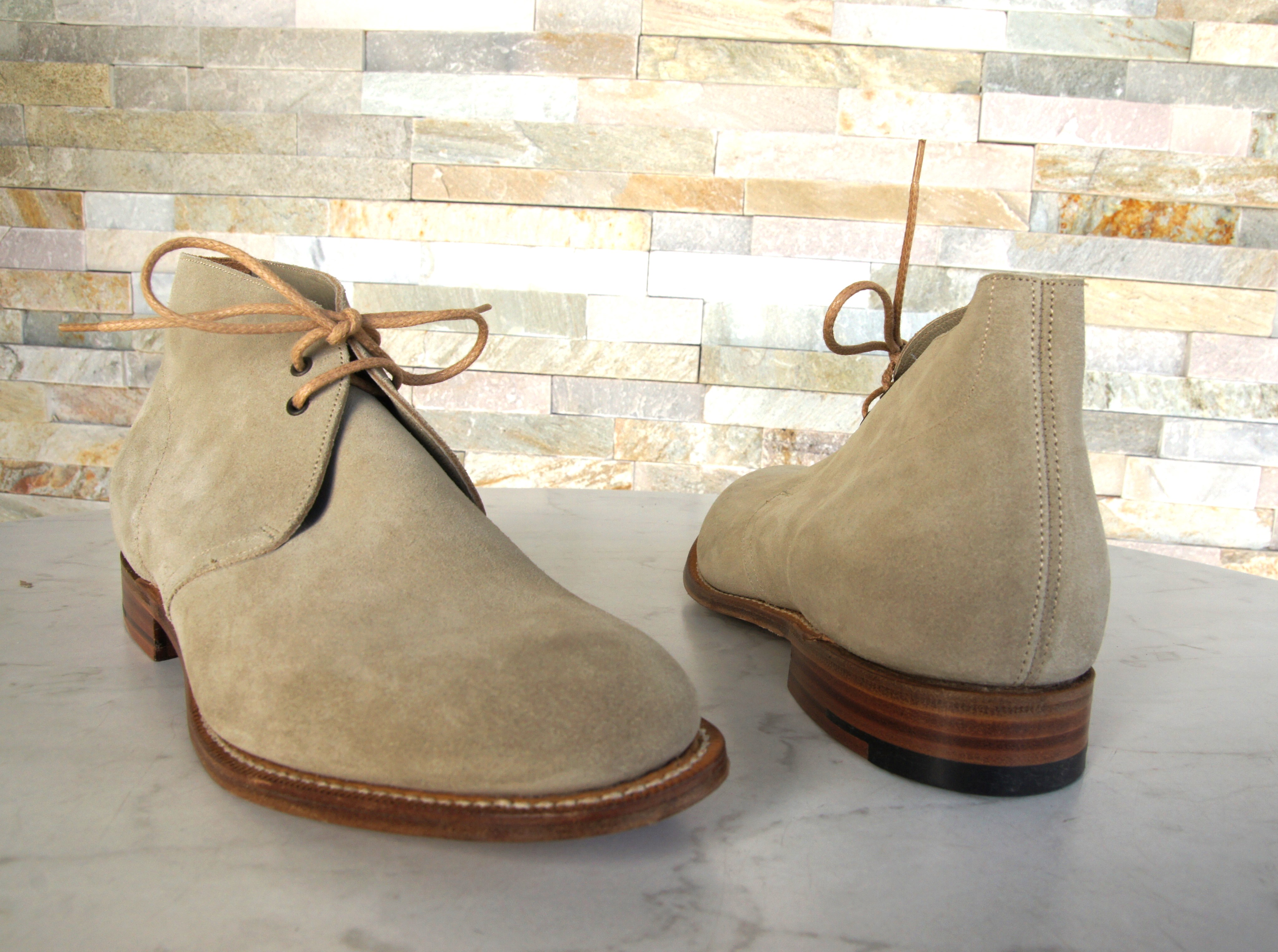 Church's booties lace-up shoes castoro Sahara sand