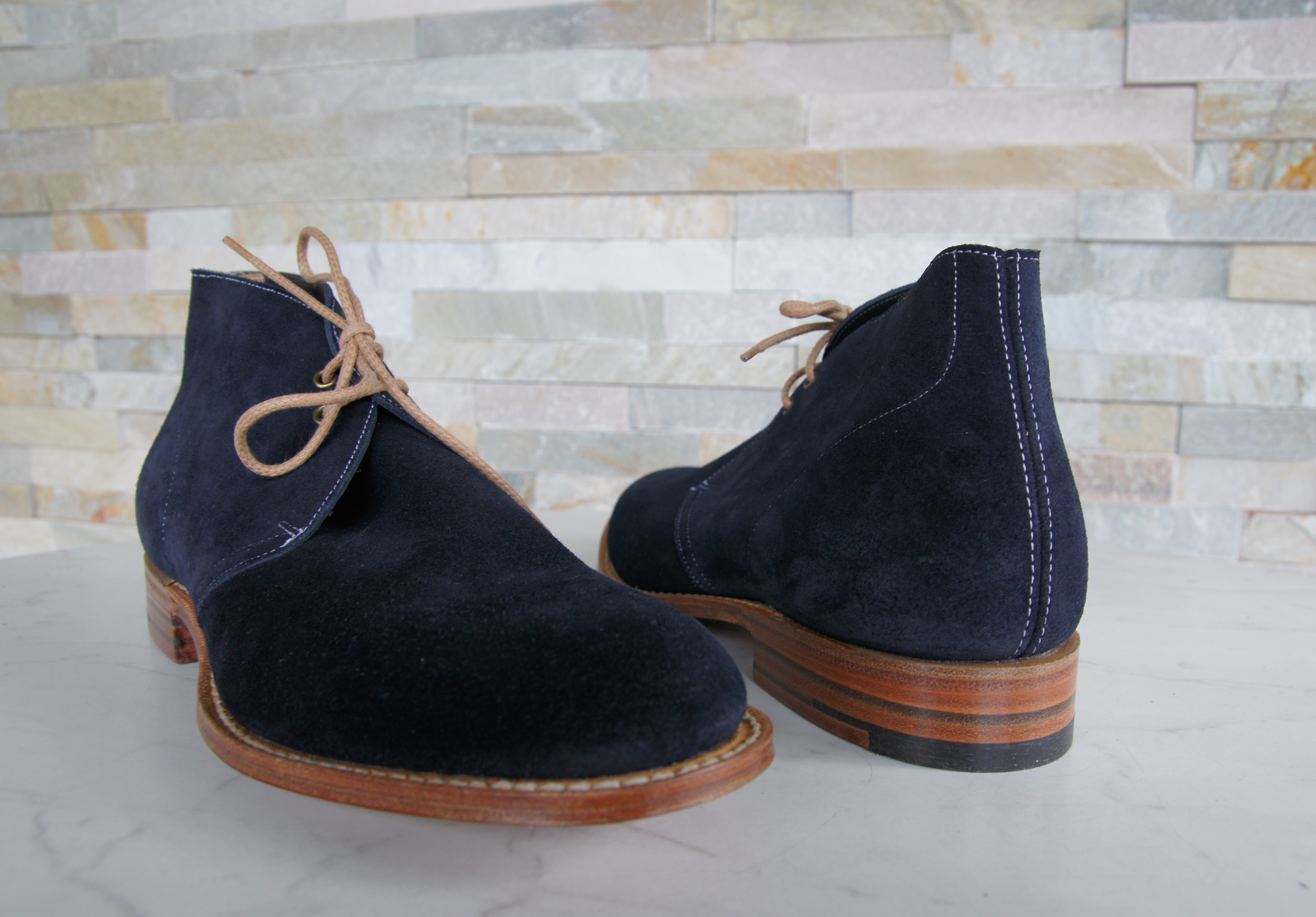 Church's booties lace-up shoes castoro Sahara blue