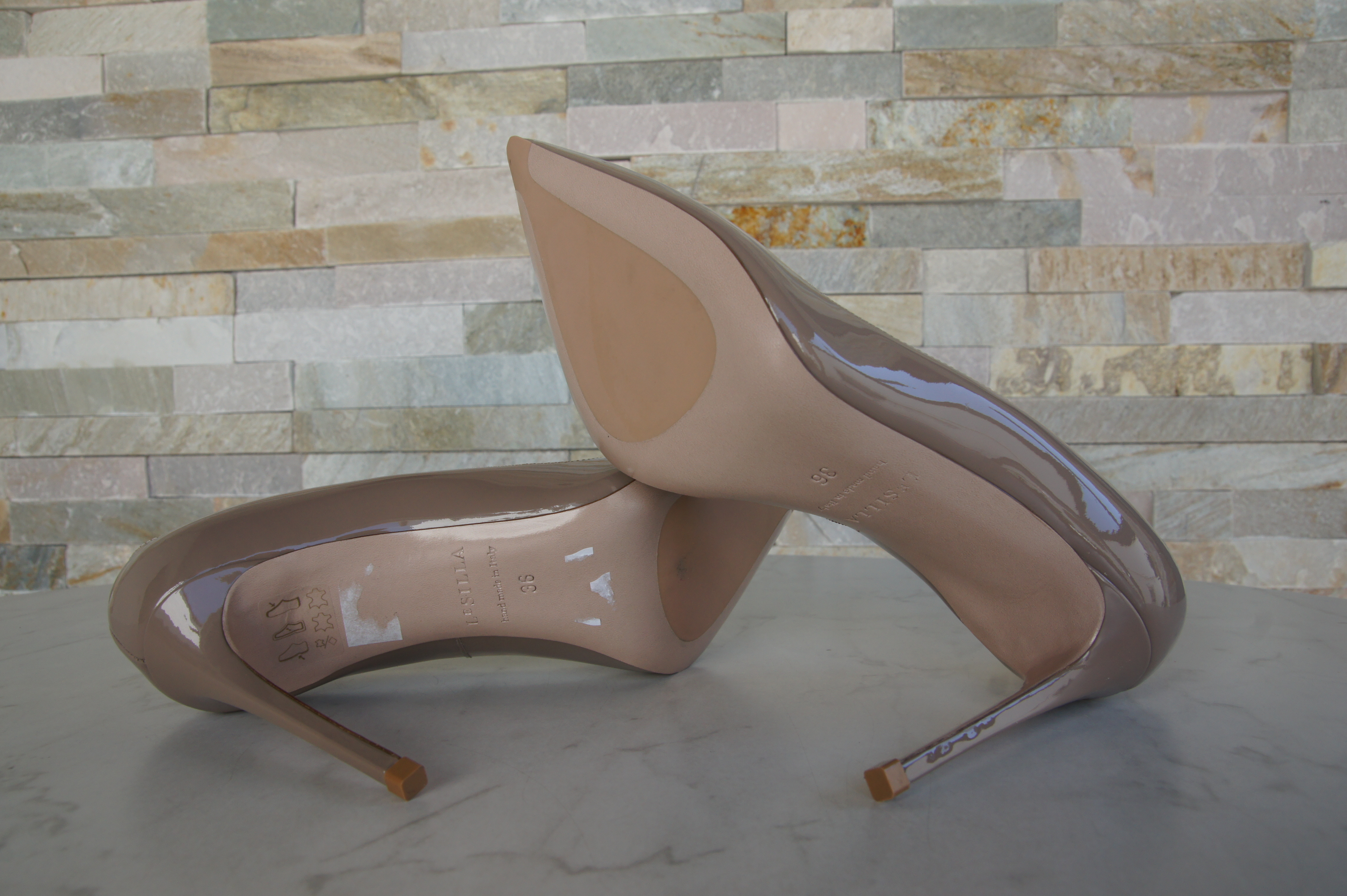 Le Silla Pumps High Heels holz braun