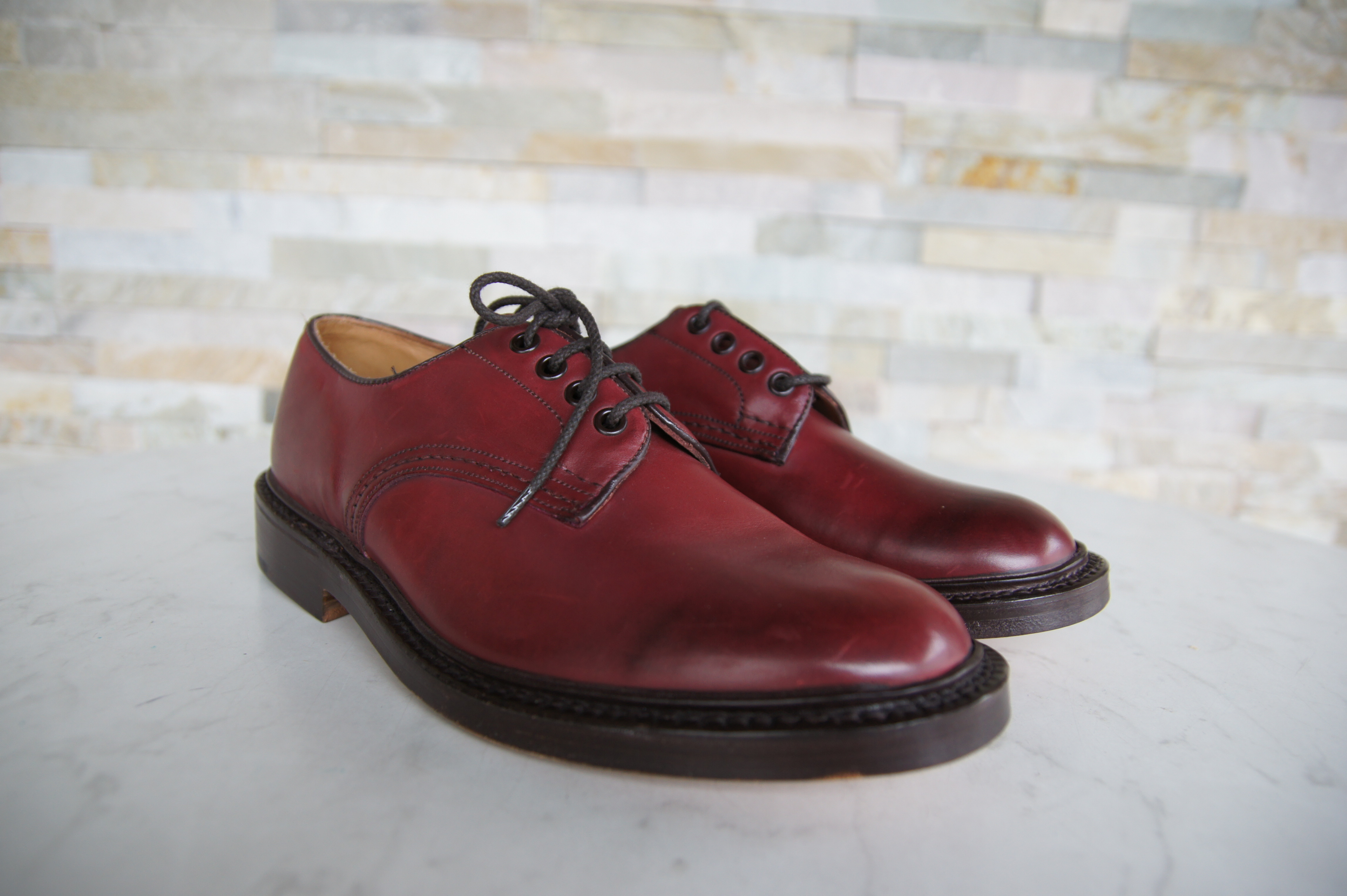 Tricker's Schnürschuhe Halbschuhe Daniel burgund rot